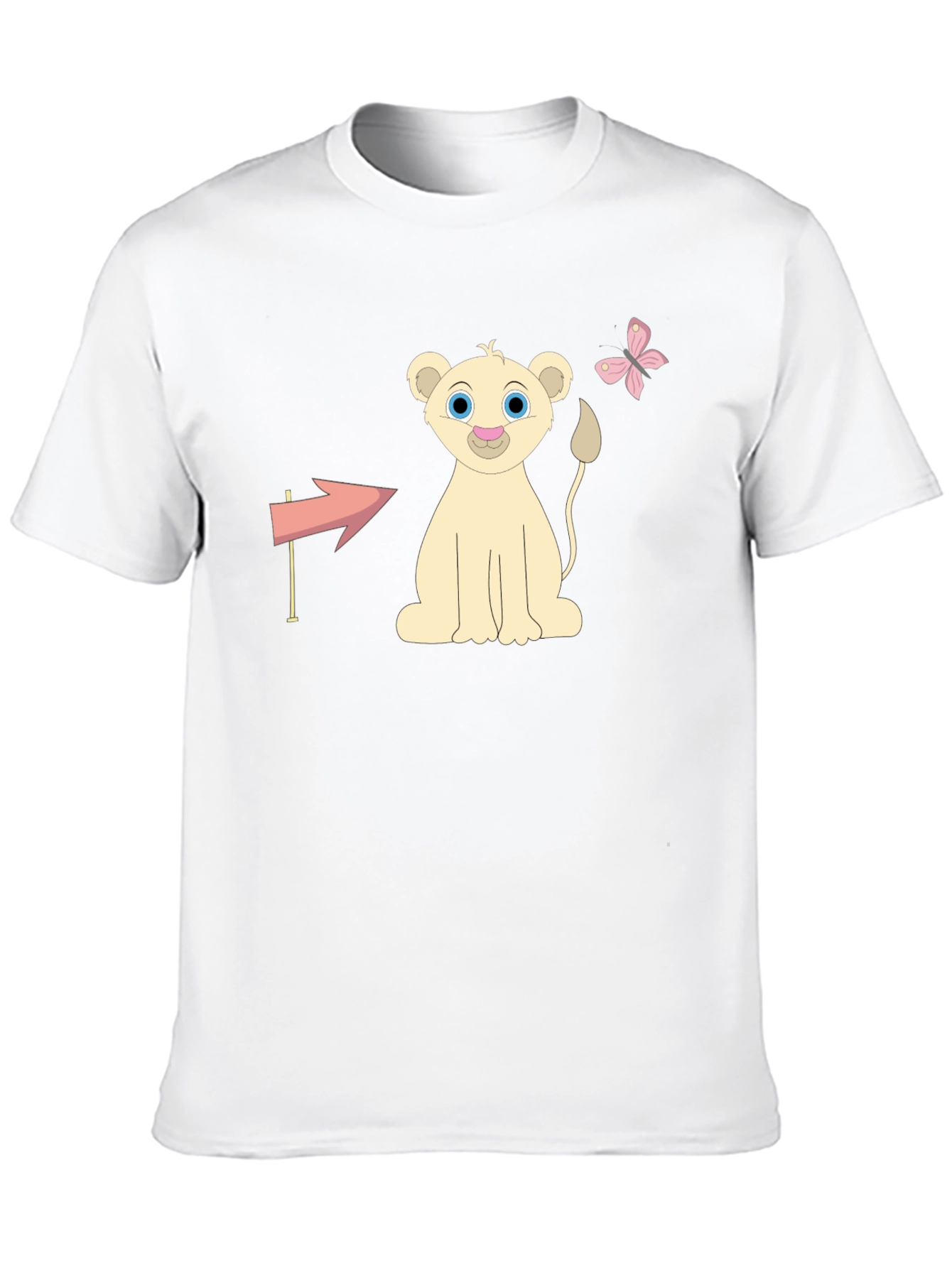 Camiseta Negra con Diseño Infantil de León