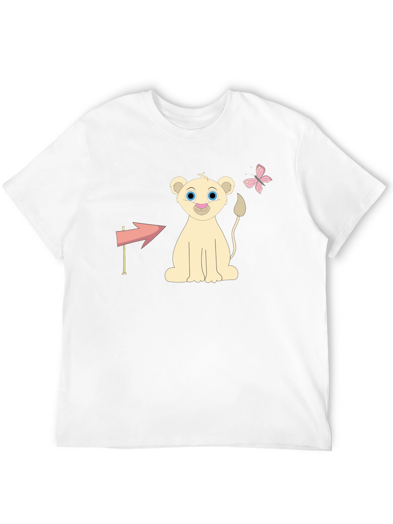 Camiseta Negra con Diseño Infantil de León