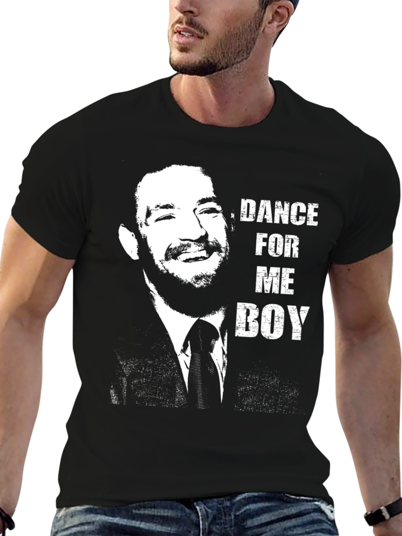 Camiseta Negra Hombre - Dance For Me Boy
