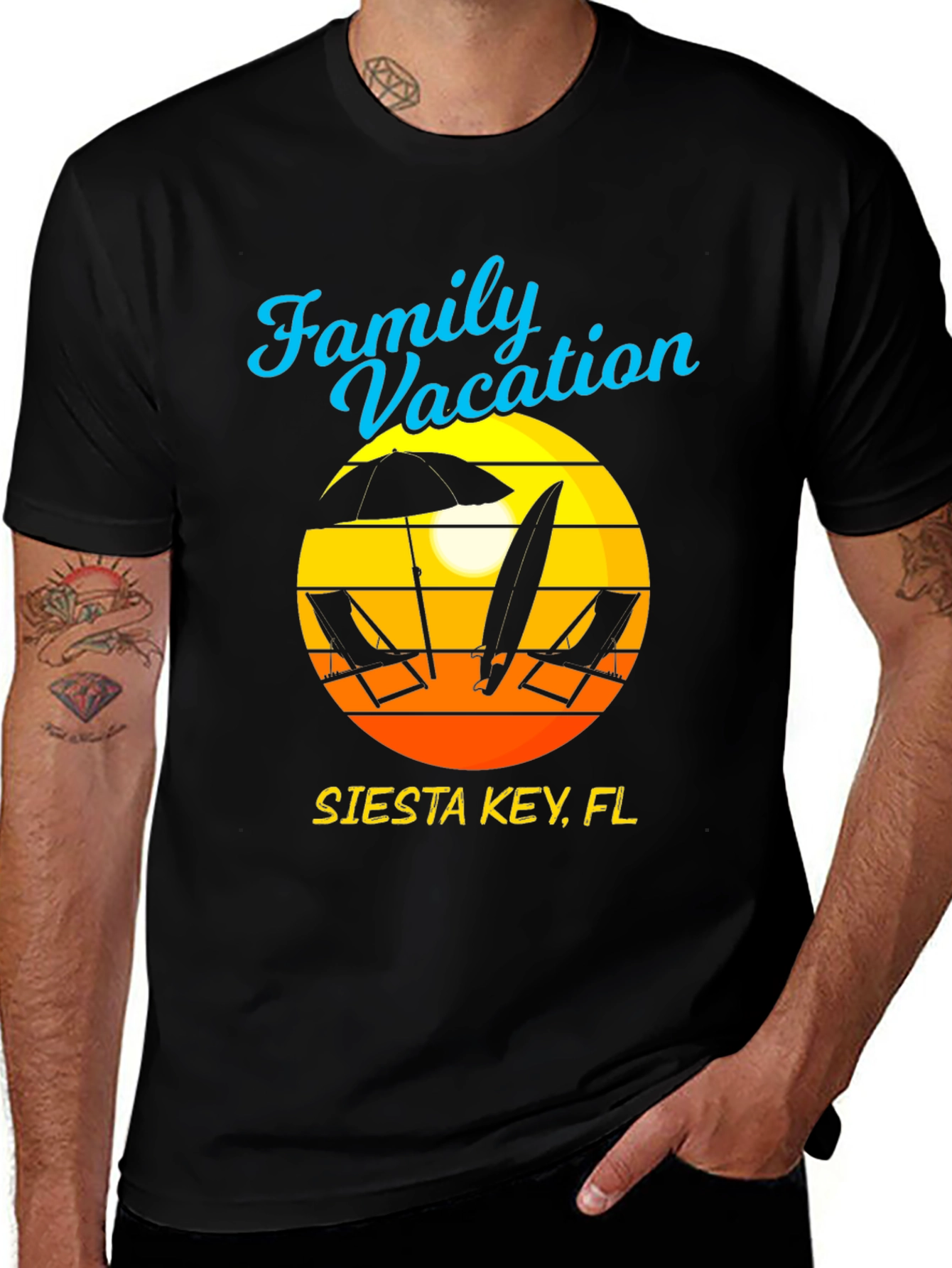 Camiseta Vacaciones Familiares Siesta Key