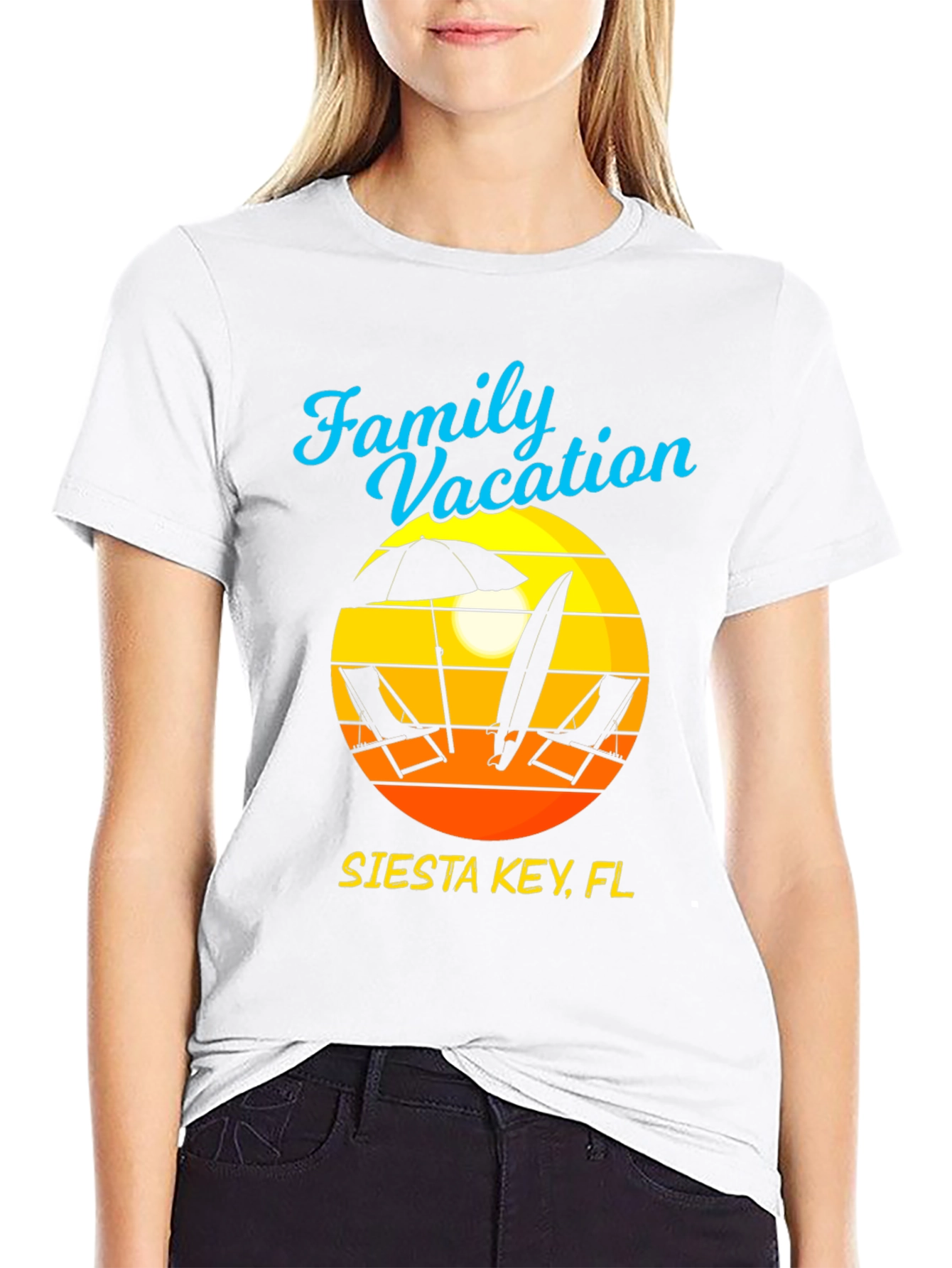 Camiseta Vacaciones Familiares Siesta Key