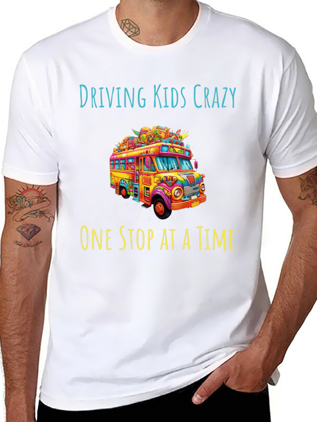 Camiseta Negra Driving Kids Crazy