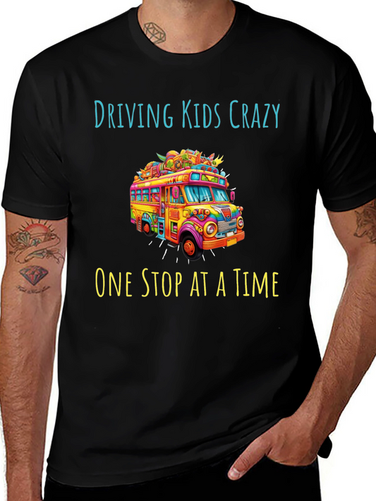 Camiseta Negra Driving Kids Crazy