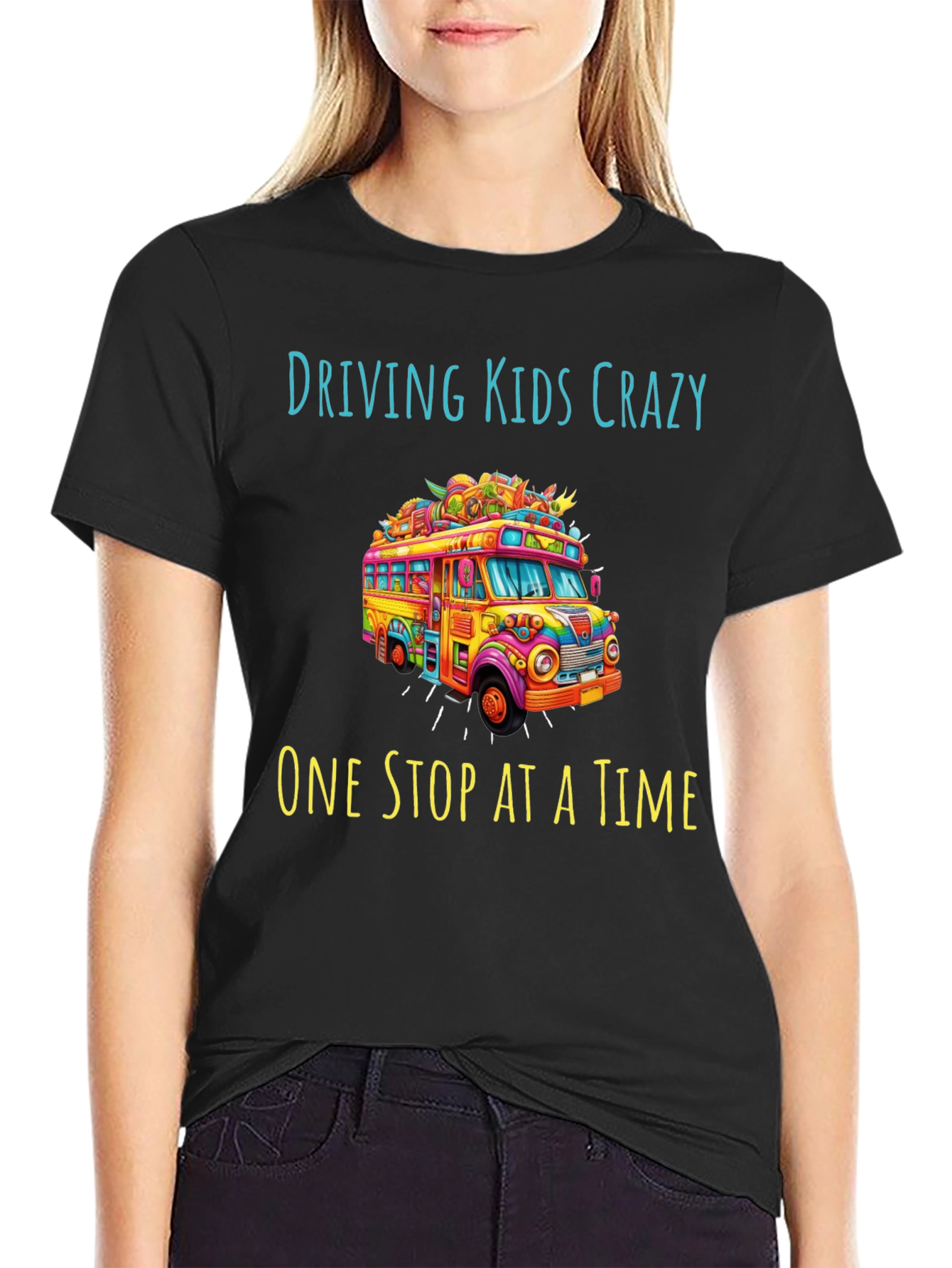 Camiseta Negra Driving Kids Crazy