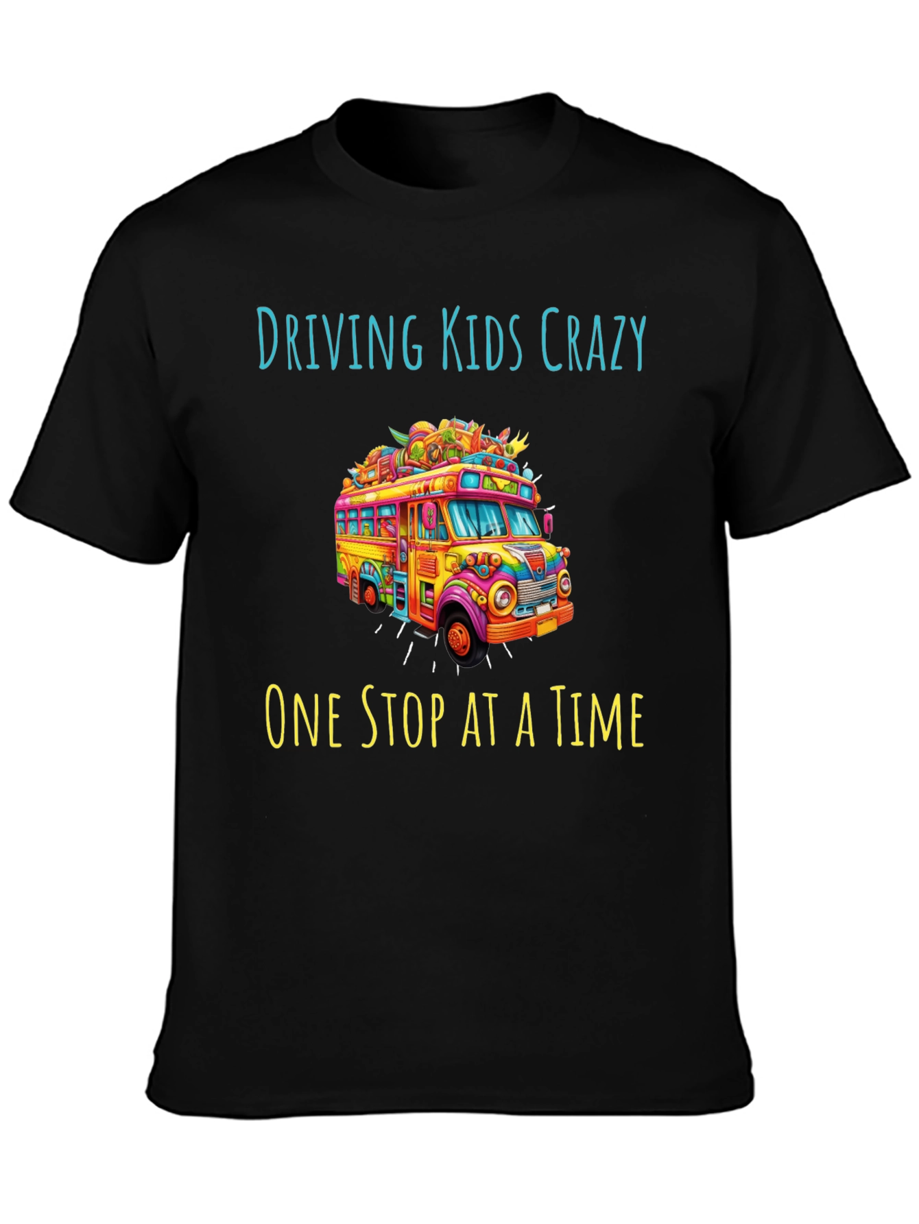 Camiseta Negra Driving Kids Crazy
