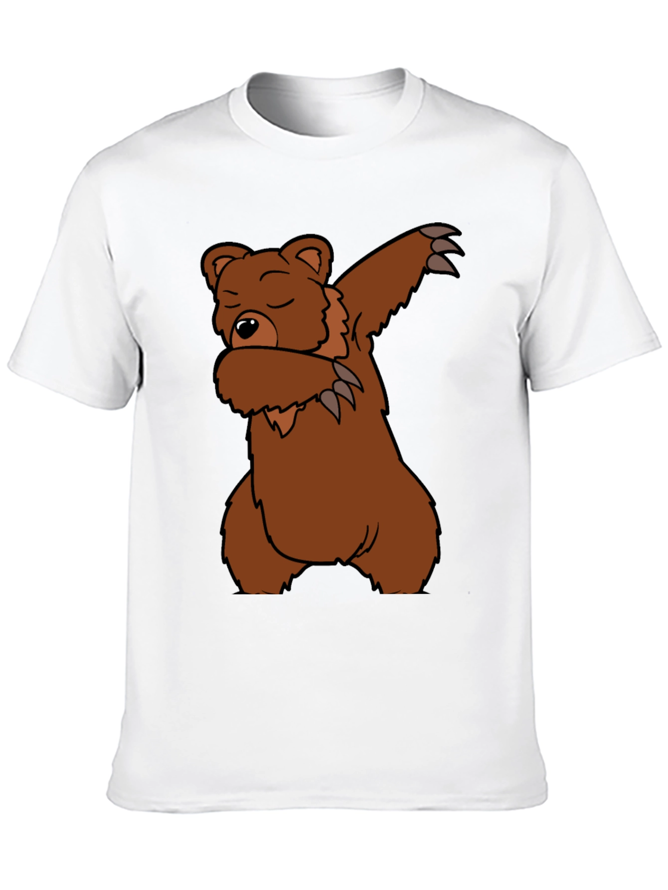 Camiseta Negra Oso Dabbing Casual