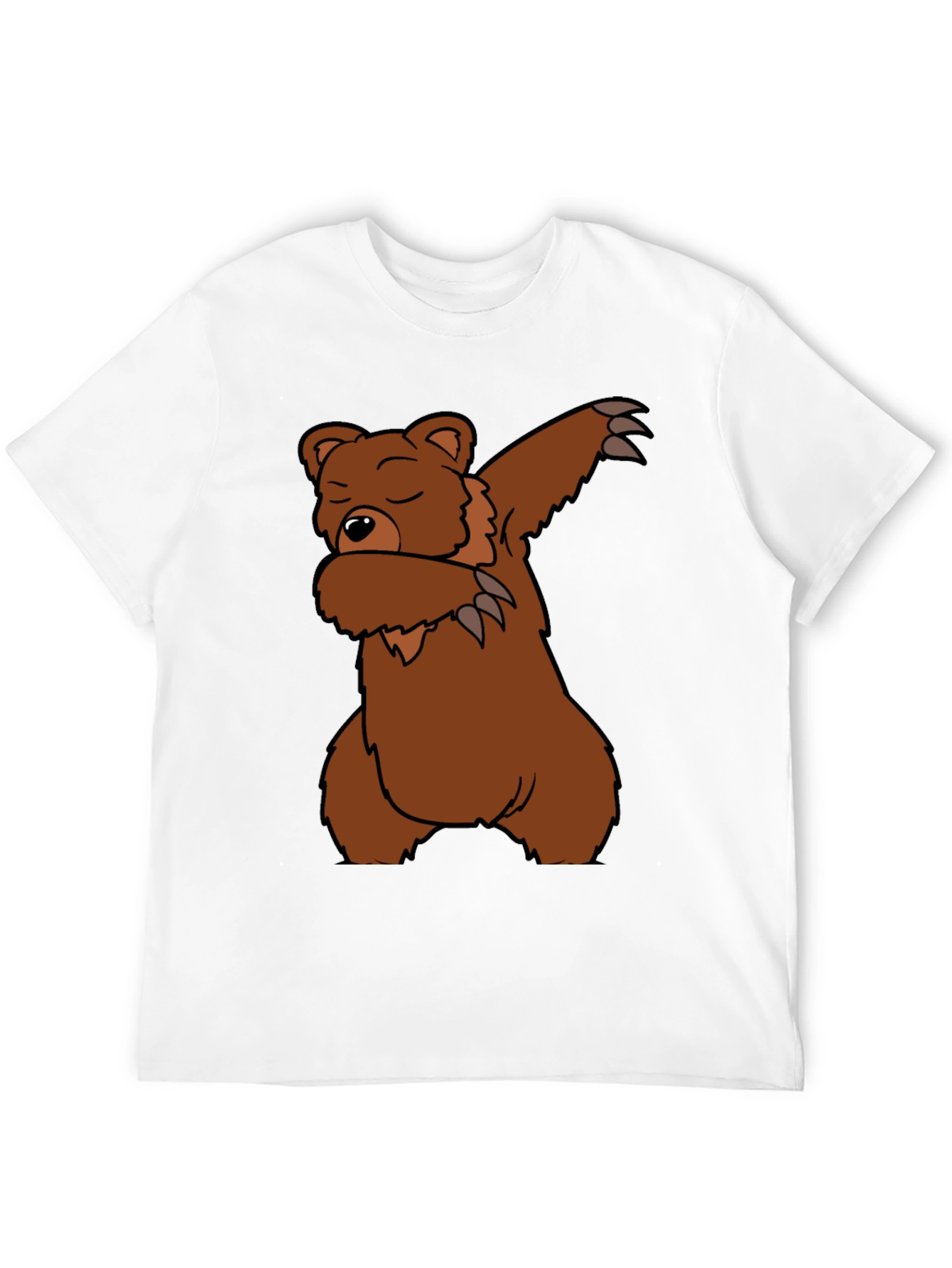 Camiseta Negra Oso Dabbing Casual