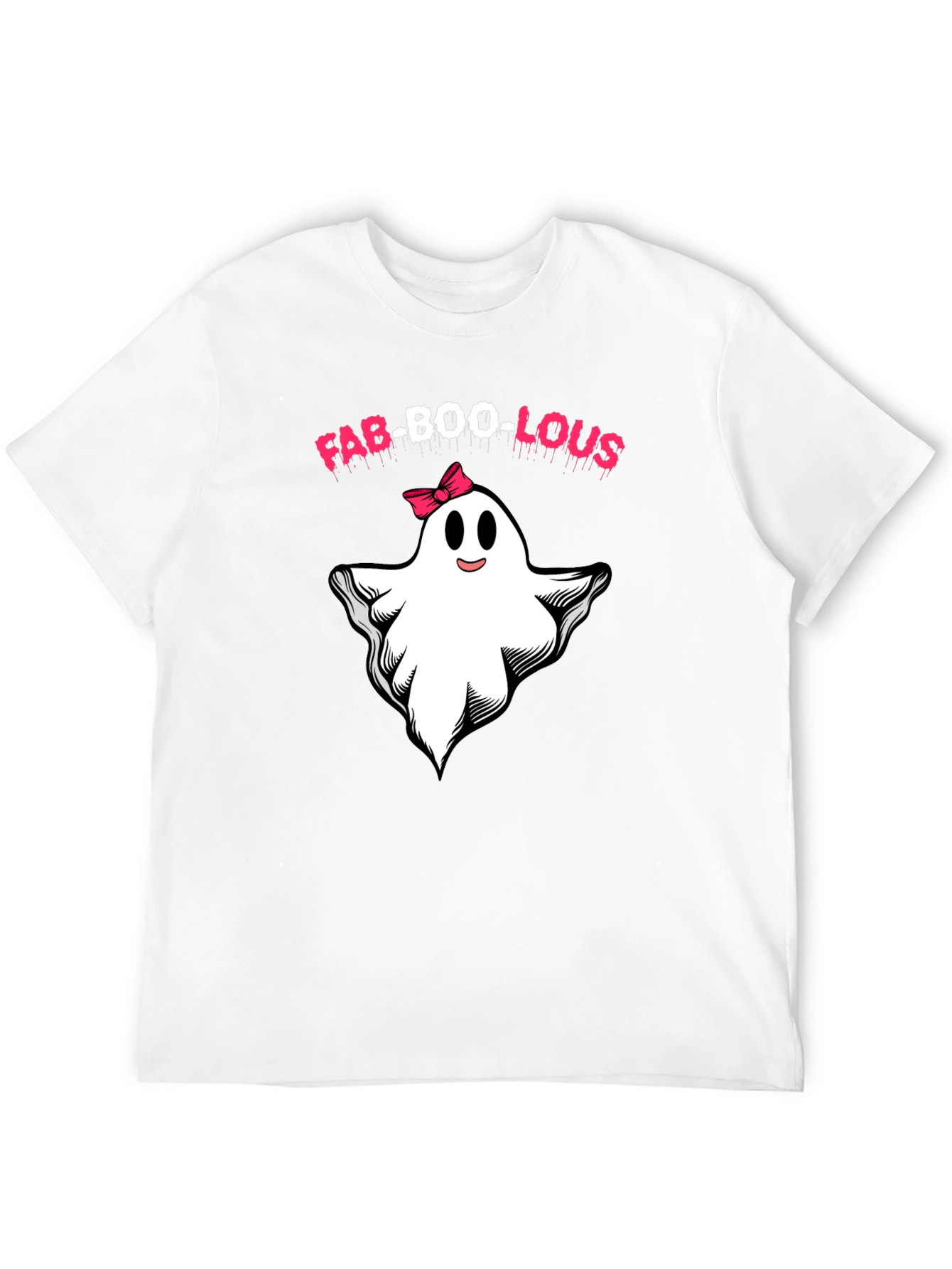 Camiseta Fab-Boo-Lous Halloween Fantasma con Lazo