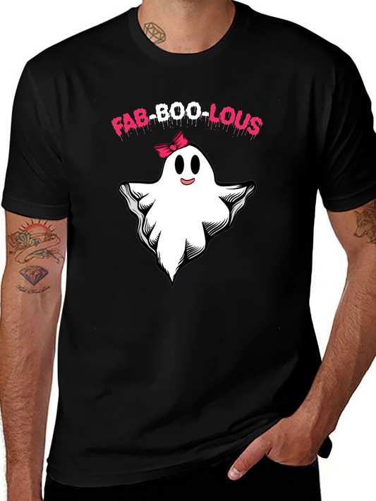Camiseta Fab-Boo-Lous Halloween Fantasma con Lazo