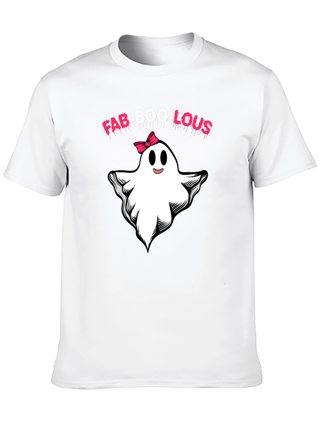 Camiseta Fab-Boo-Lous Halloween Fantasma con Lazo