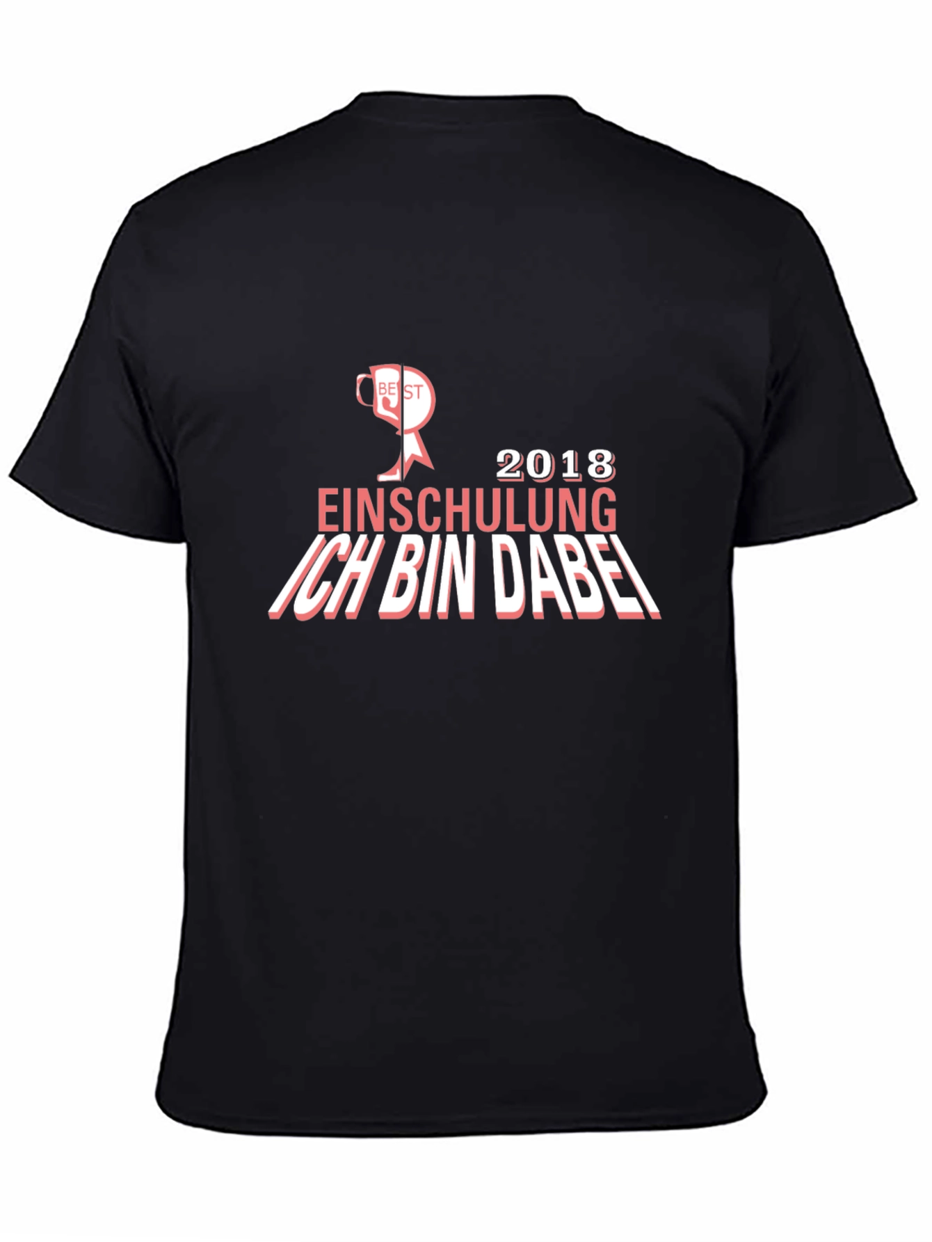 Camiseta Negra Ich Bin Dabei - Regreso a Clases
