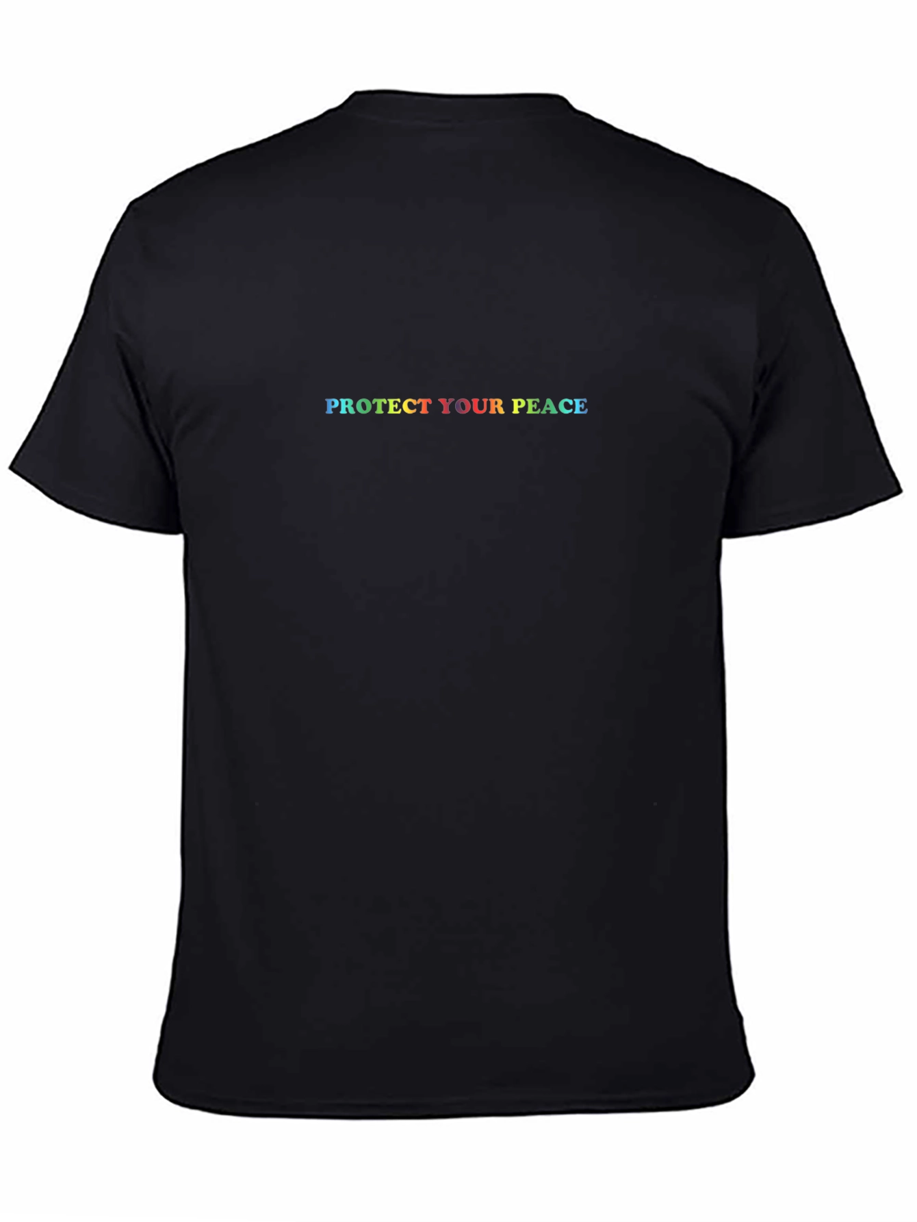 Camiseta Negra Unisex Protege Tu Paz
