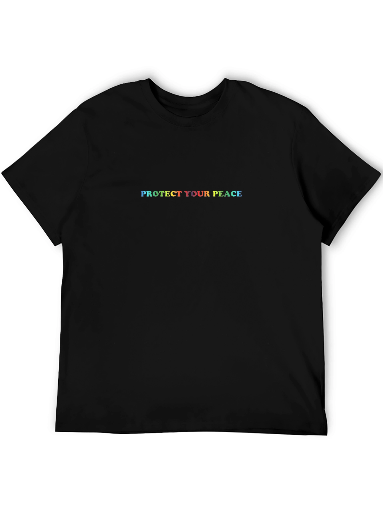 Camiseta Negra Unisex Protege Tu Paz