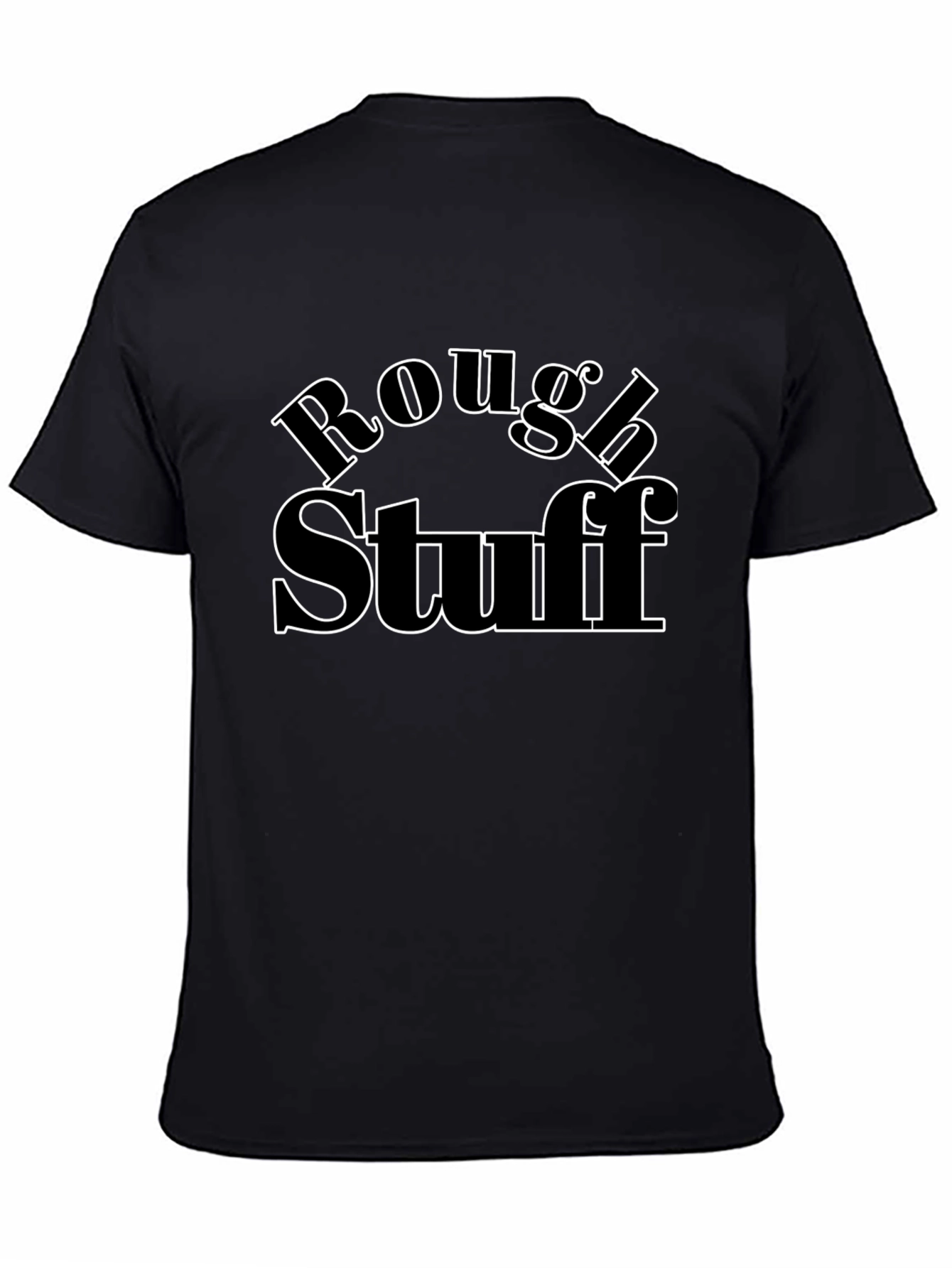 Camiseta Negra Rough Stuff Casual Hombre