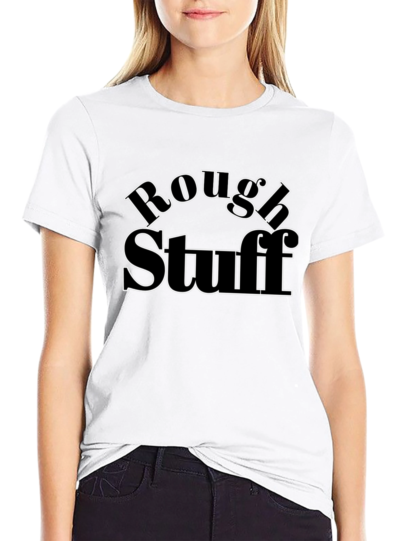 Camiseta Negra Rough Stuff Casual Hombre