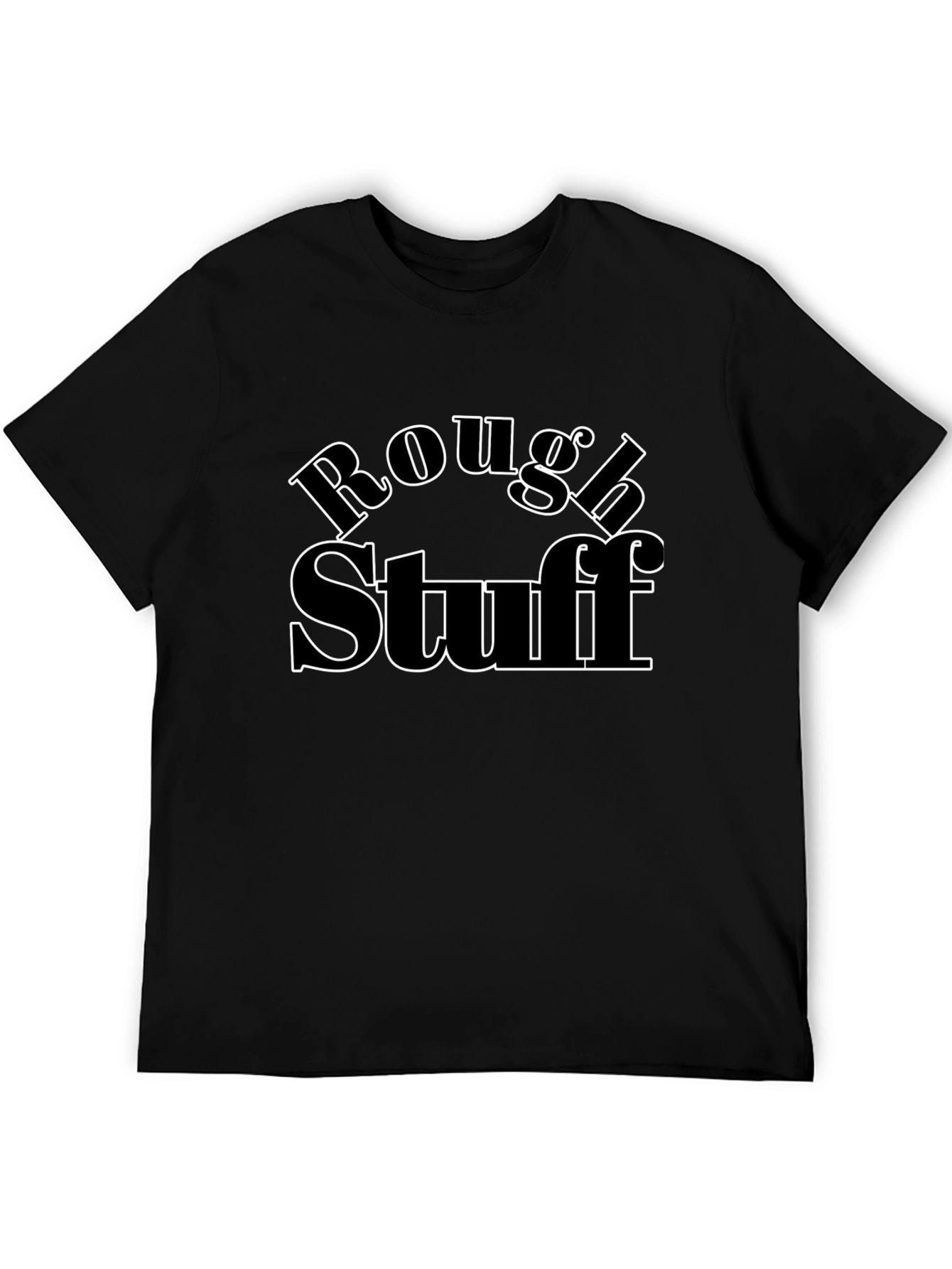 Camiseta Negra Rough Stuff Casual Hombre