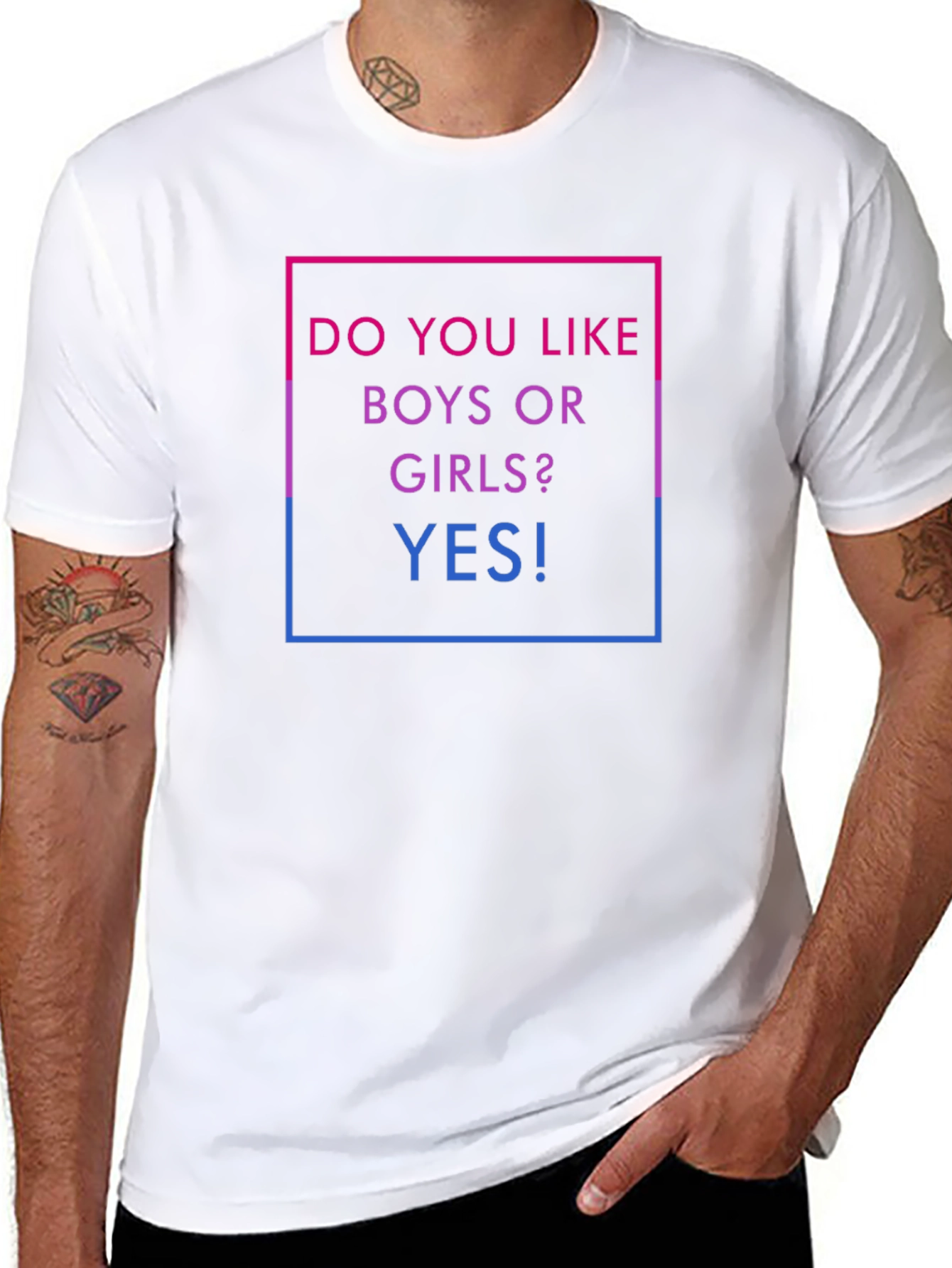 Camiseta Bisexual: ¿Chicos o Chicas? ¡Sí!