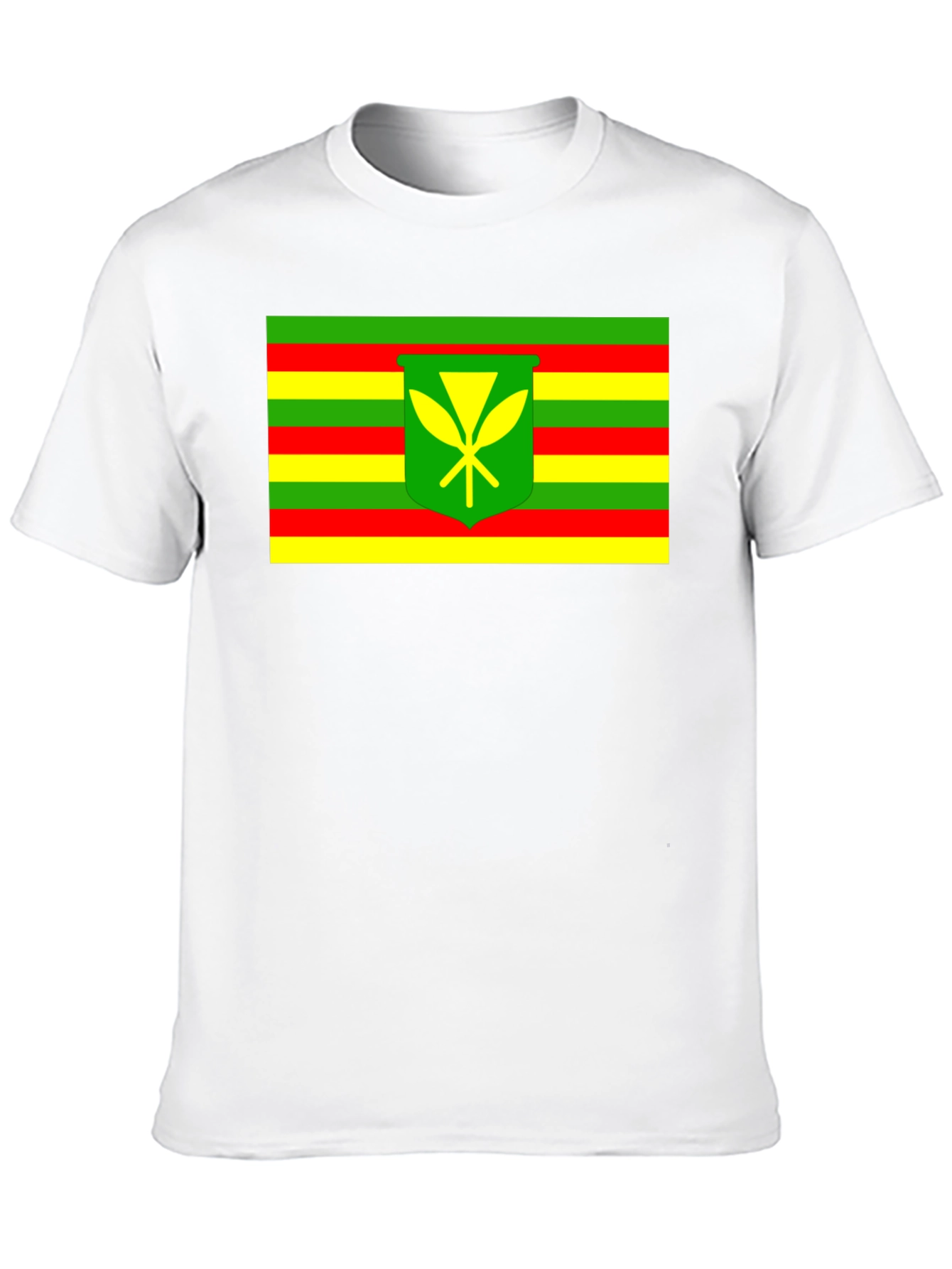 Camiseta Negra con Bandera Kanaka Maoli