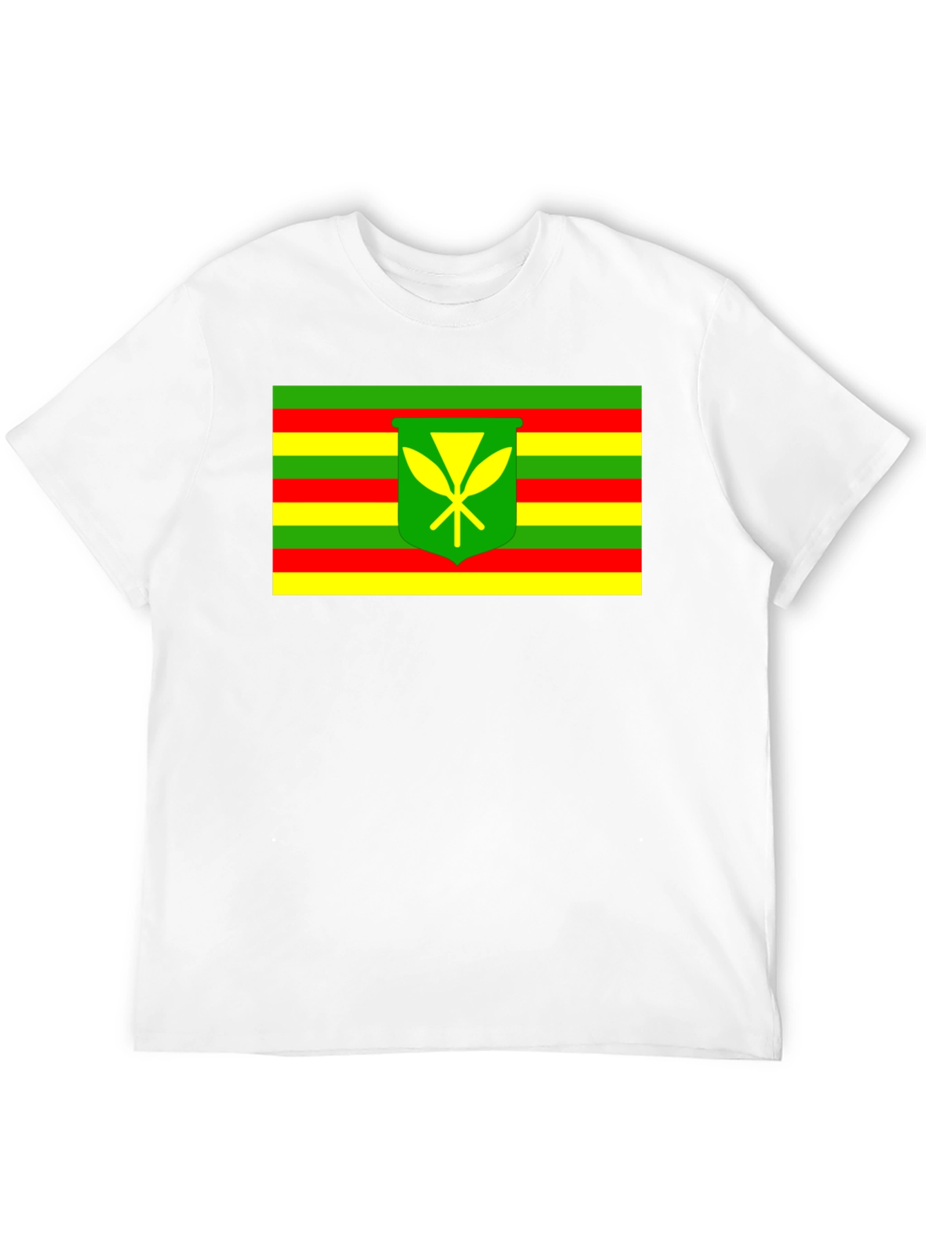 Camiseta Negra con Bandera Kanaka Maoli