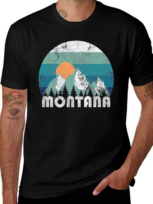 Camiseta Montana Vintage para Hombre