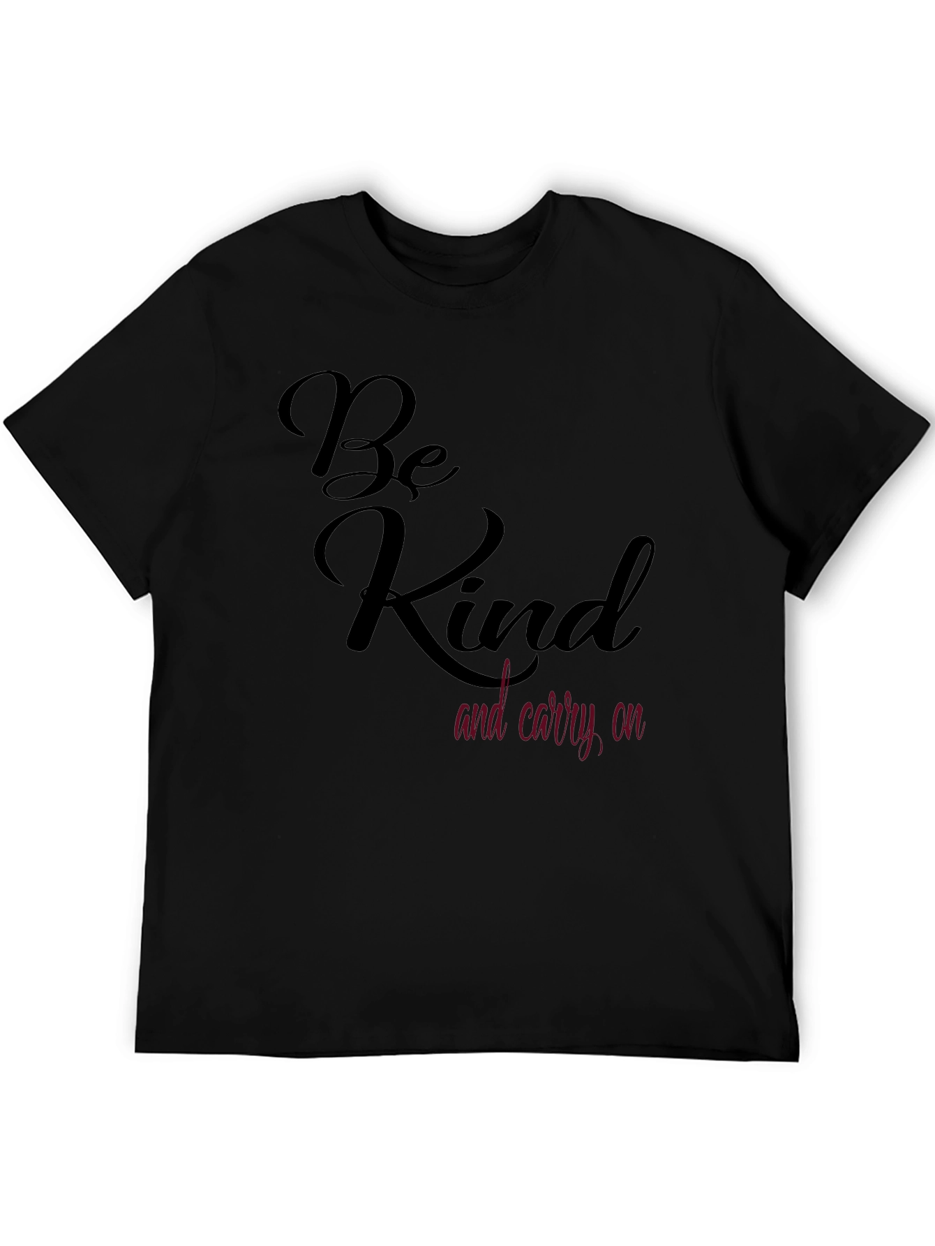 Camiseta Negra Be Kind and Carry On