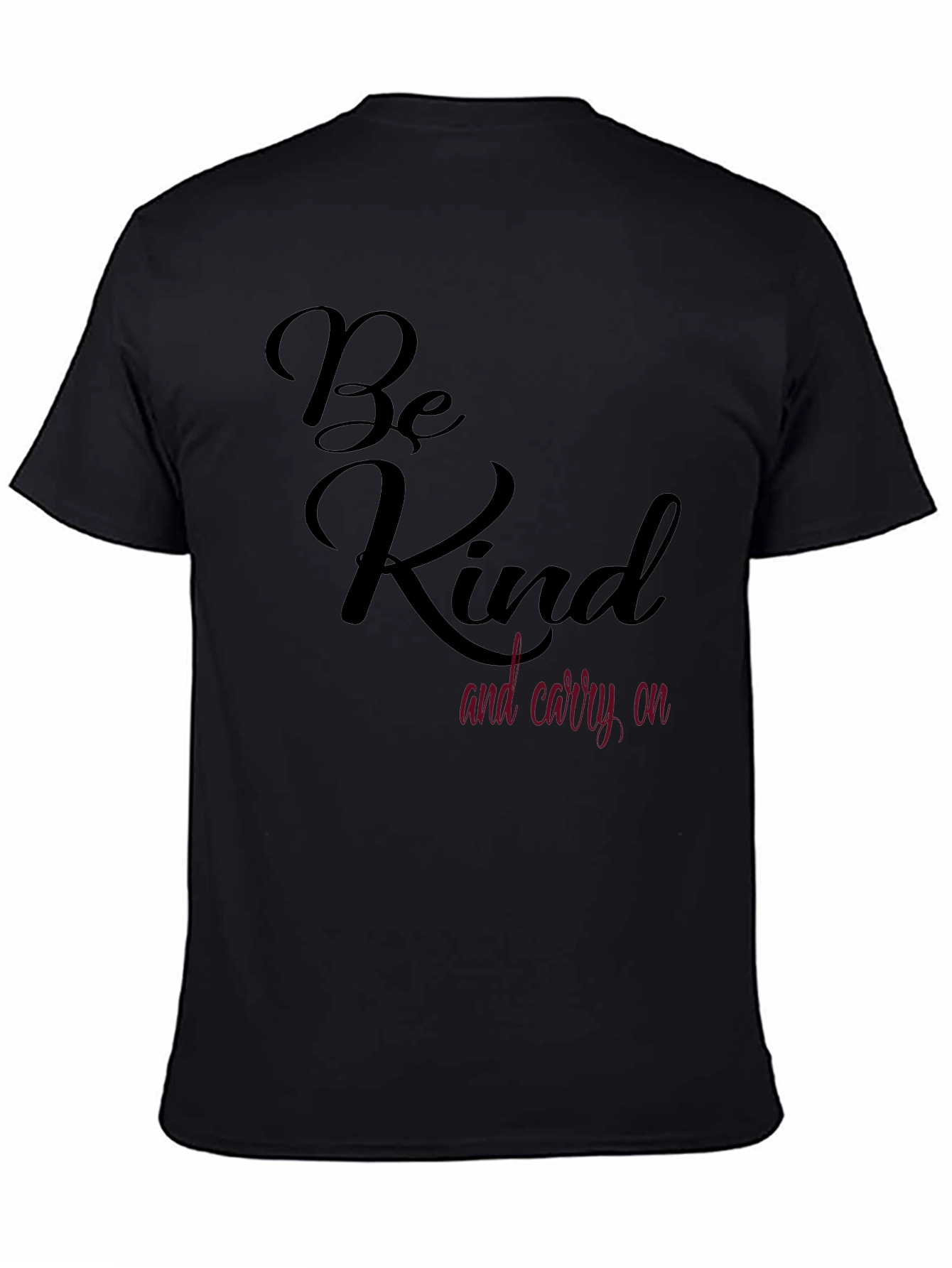 Camiseta Negra Be Kind and Carry On