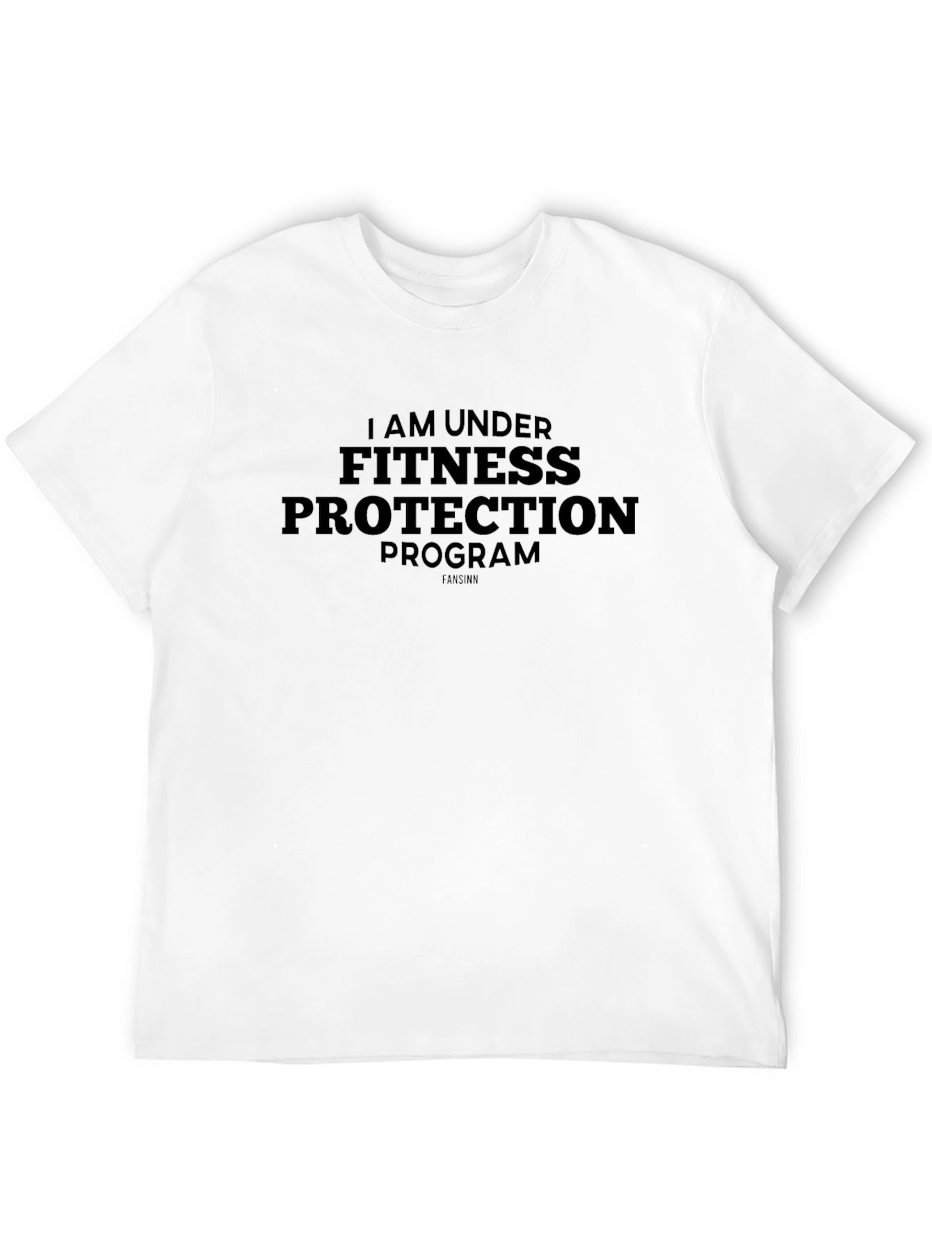 Camiseta Negra: ¡Bajo Protección Fitness!