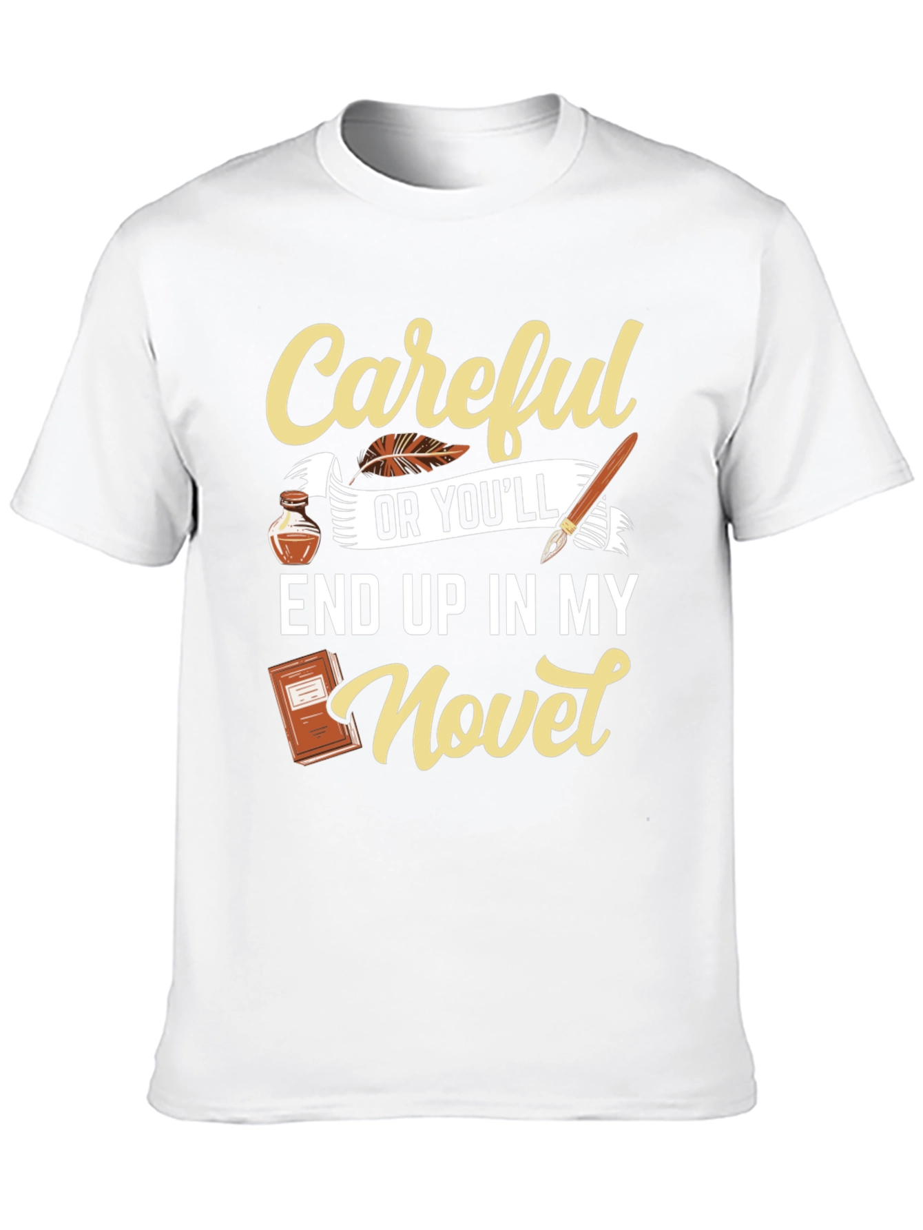 Camiseta Negra con Diseño Literario