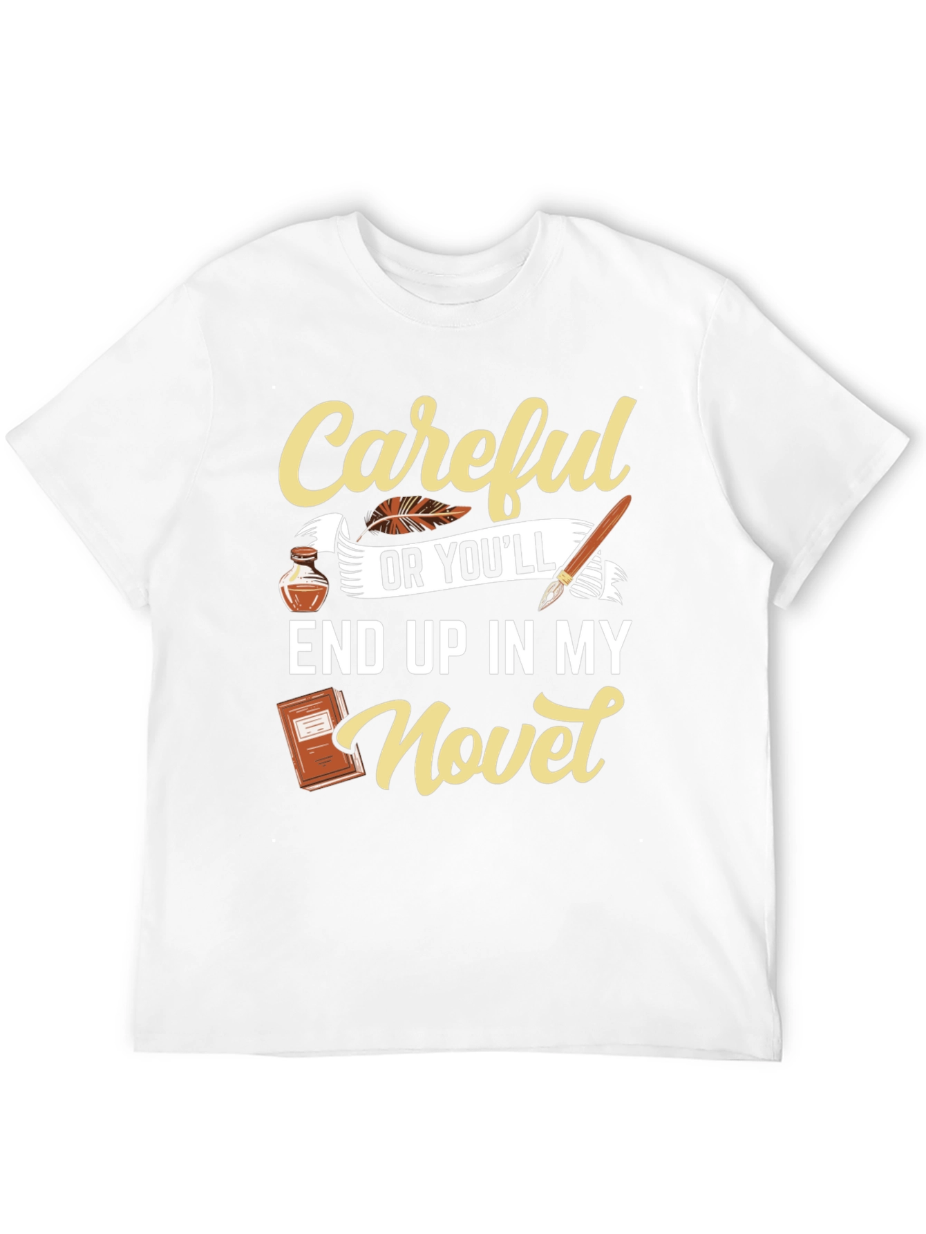 Camiseta Negra con Diseño Literario