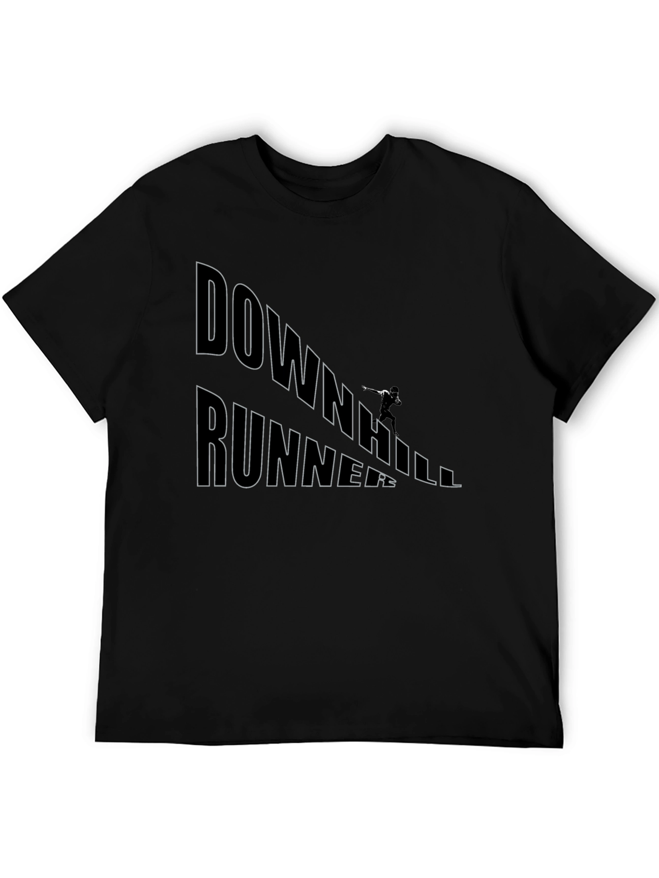 Camiseta Negra Downhill Runner para Hombre