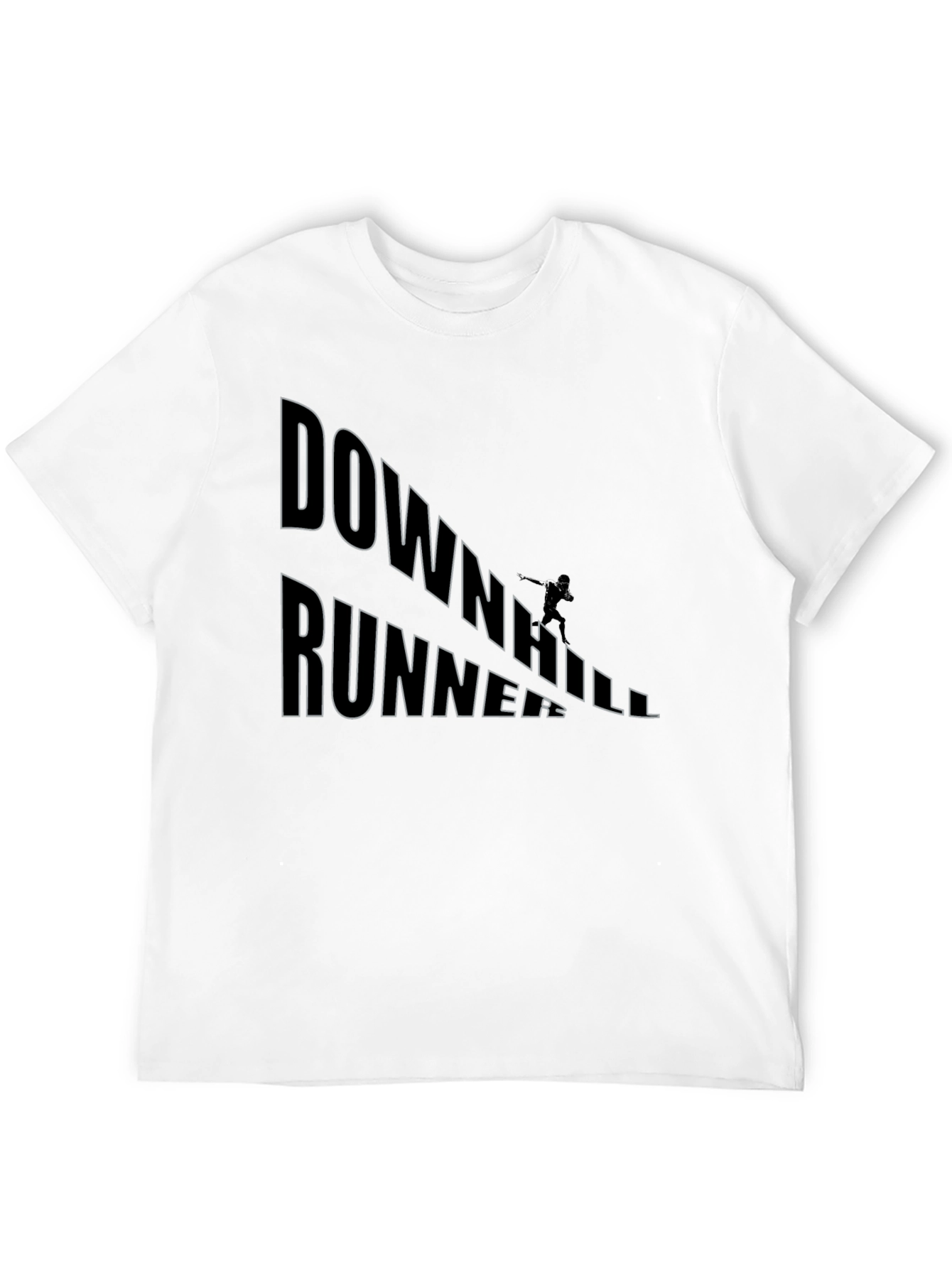 Camiseta Negra Downhill Runner para Hombre