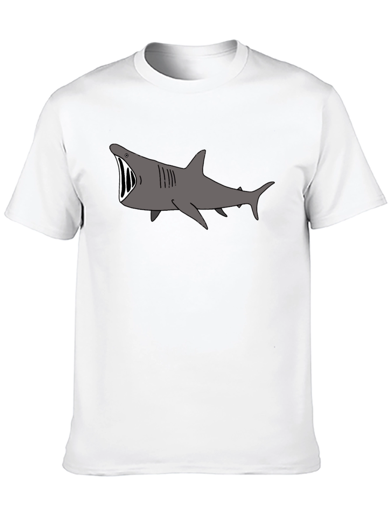 Camiseta Negra con Tiburón Boca Abierta