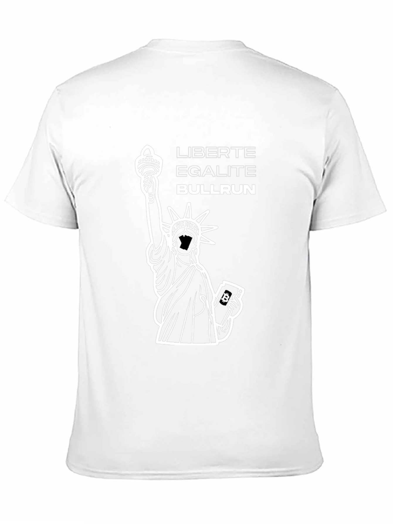Camiseta Negra Libertad Igualdad Bullrun - Diseño Único