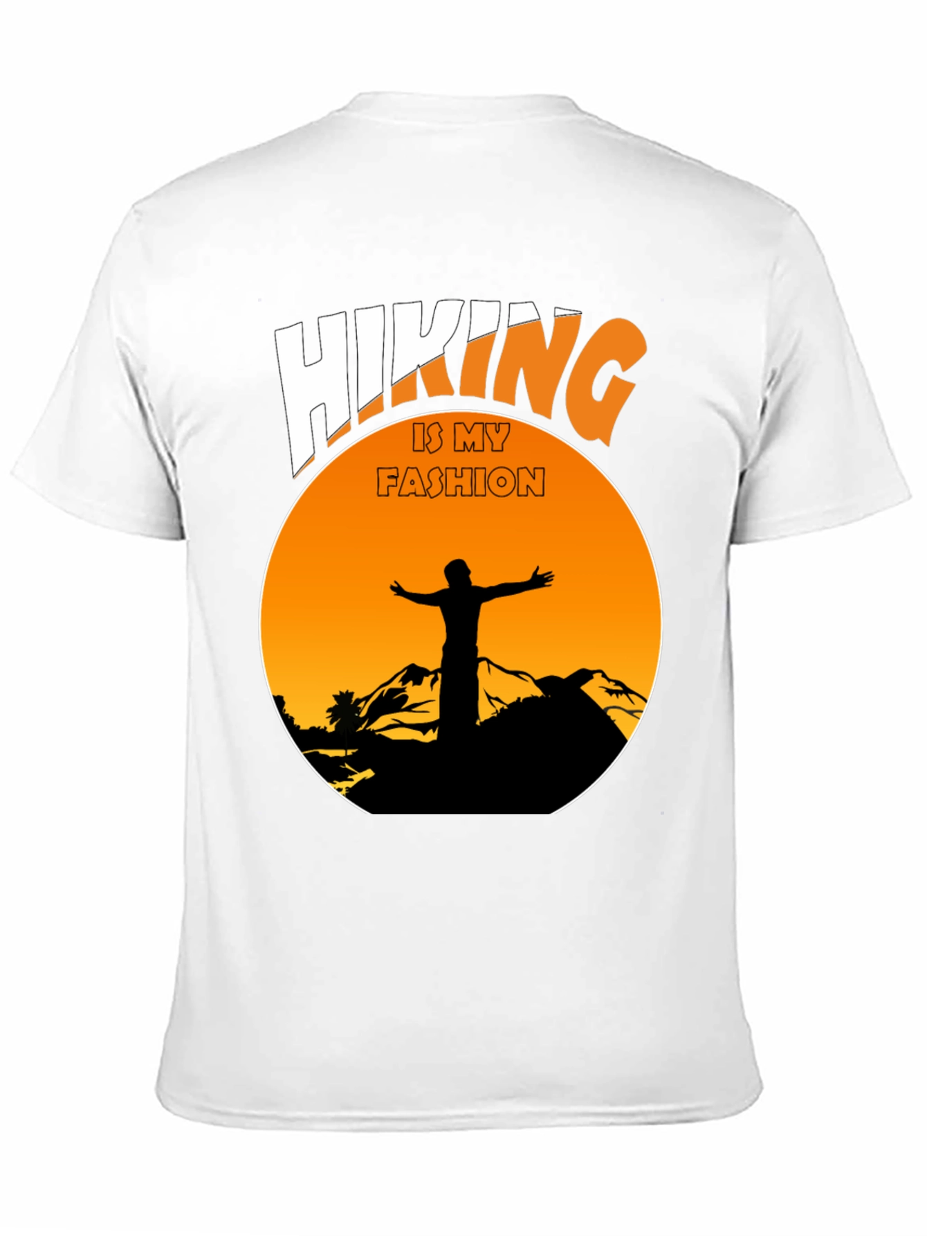 Camiseta Negra Hiking is My Fashion