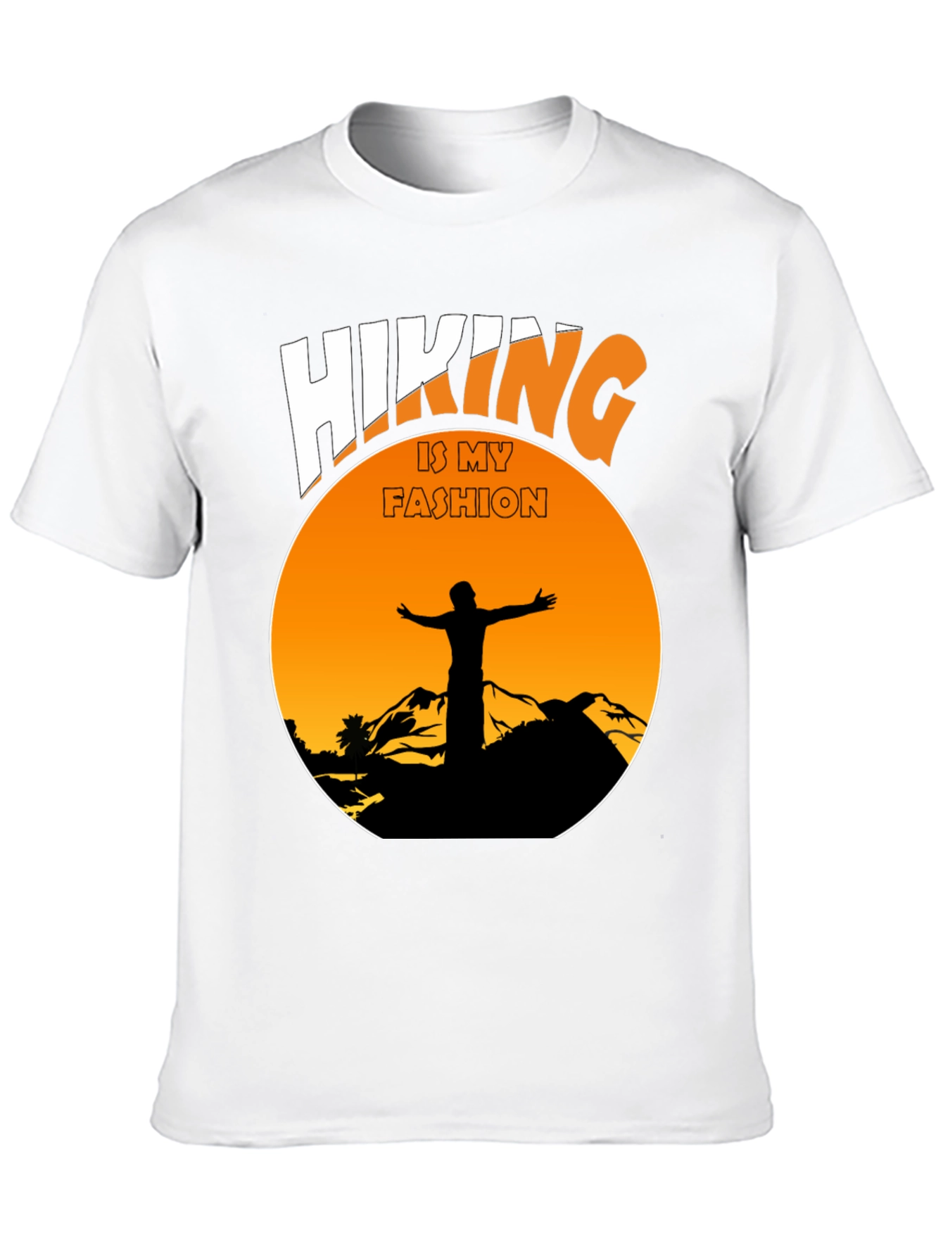 Camiseta Negra Hiking is My Fashion