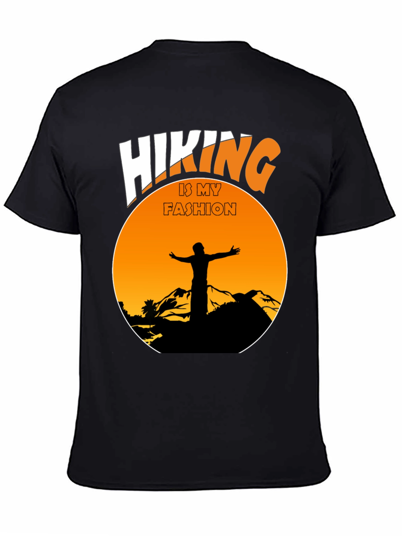Camiseta Negra Hiking is My Fashion