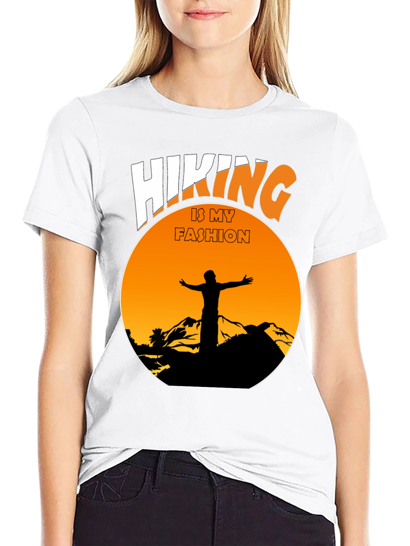 Camiseta Negra Hiking is My Fashion