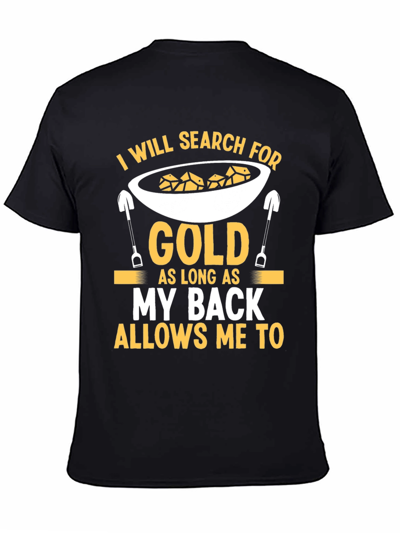 Camiseta Negra de Buscador de Oro