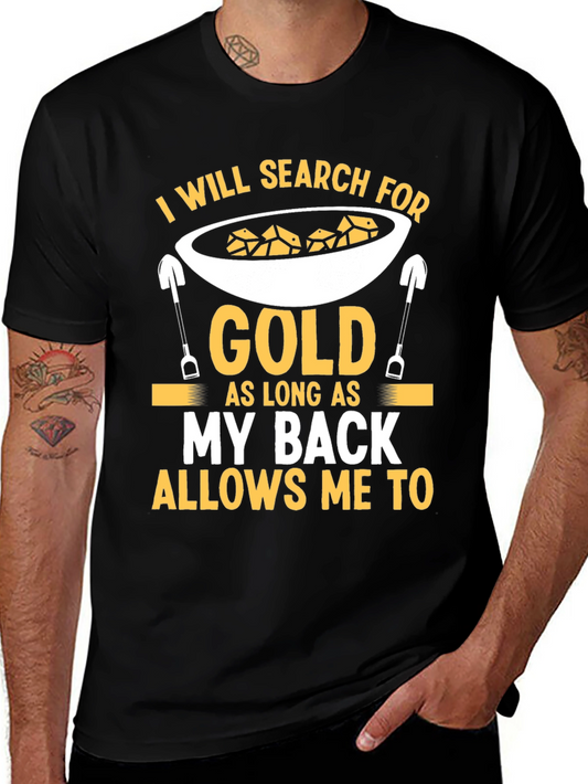 Camiseta Negra de Buscador de Oro