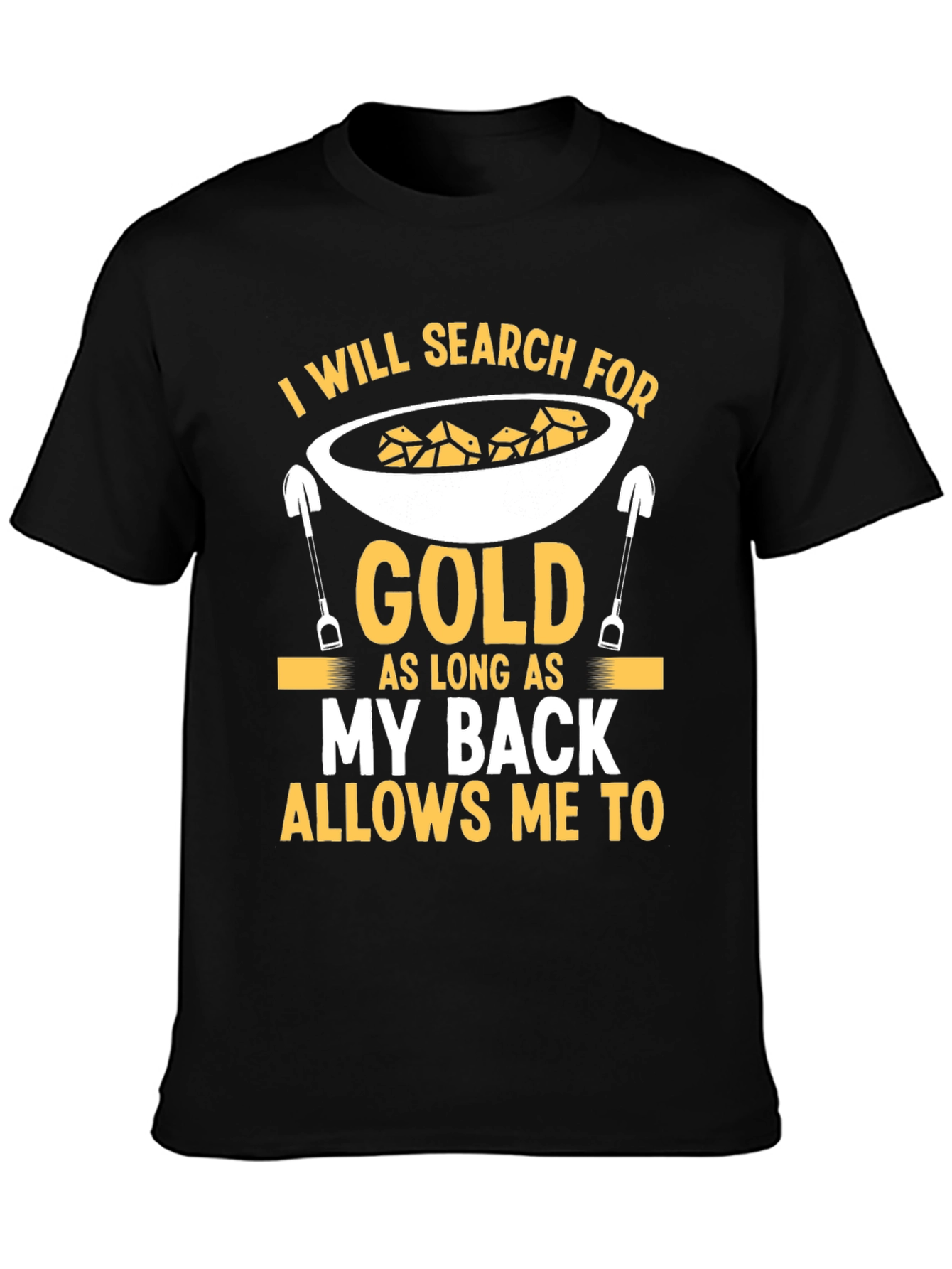 Camiseta Negra de Buscador de Oro