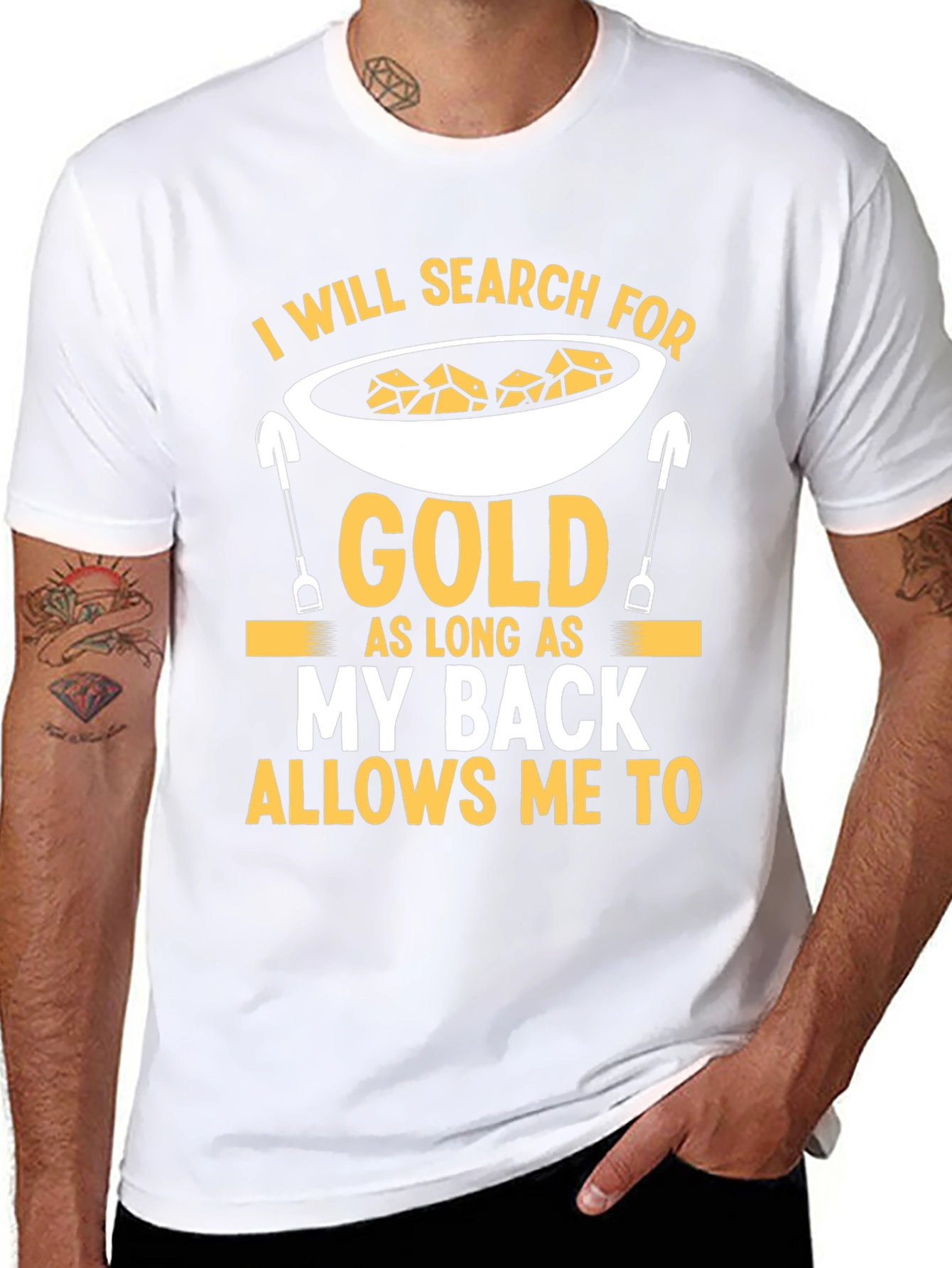 Camiseta Negra de Buscador de Oro