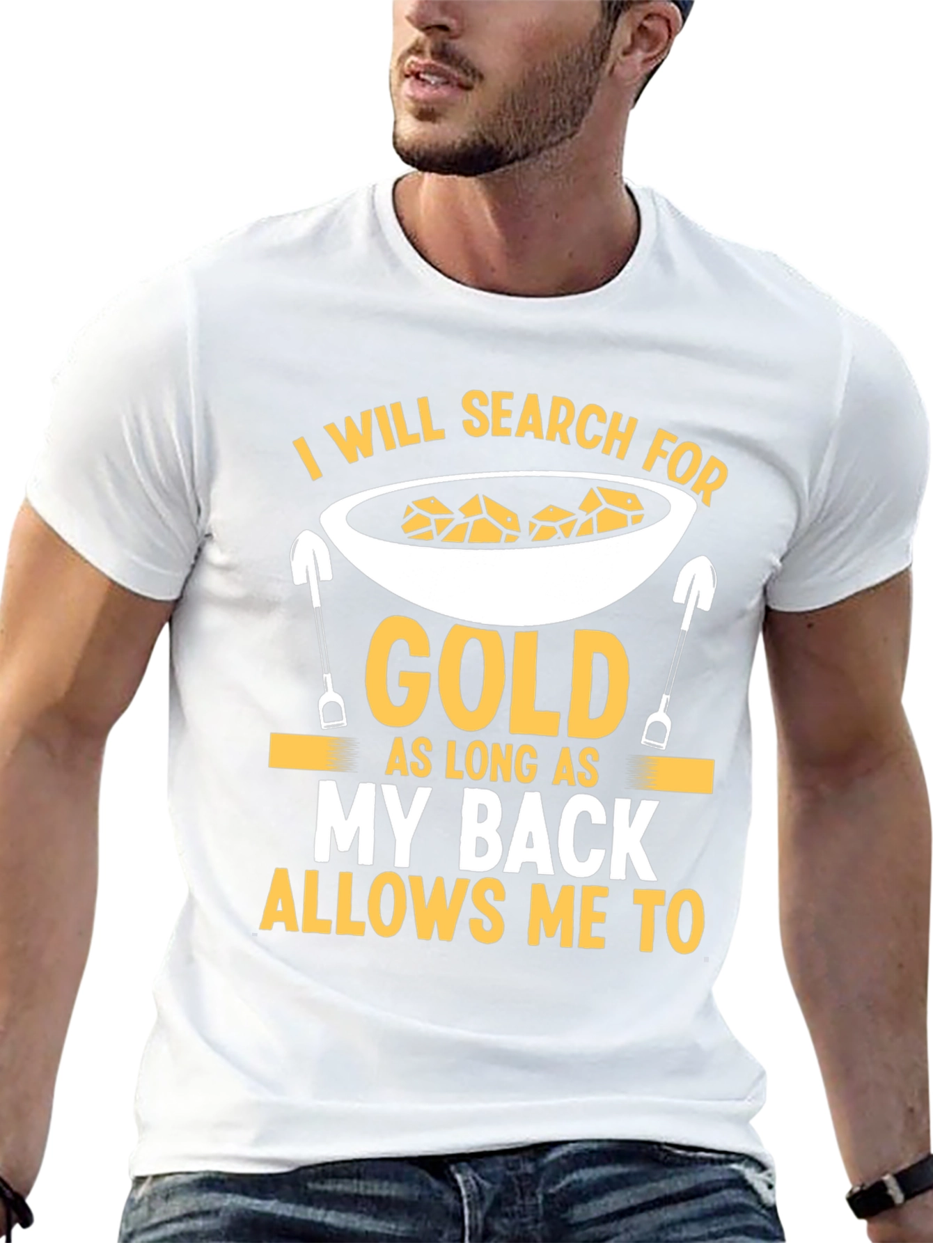 Camiseta Negra de Buscador de Oro