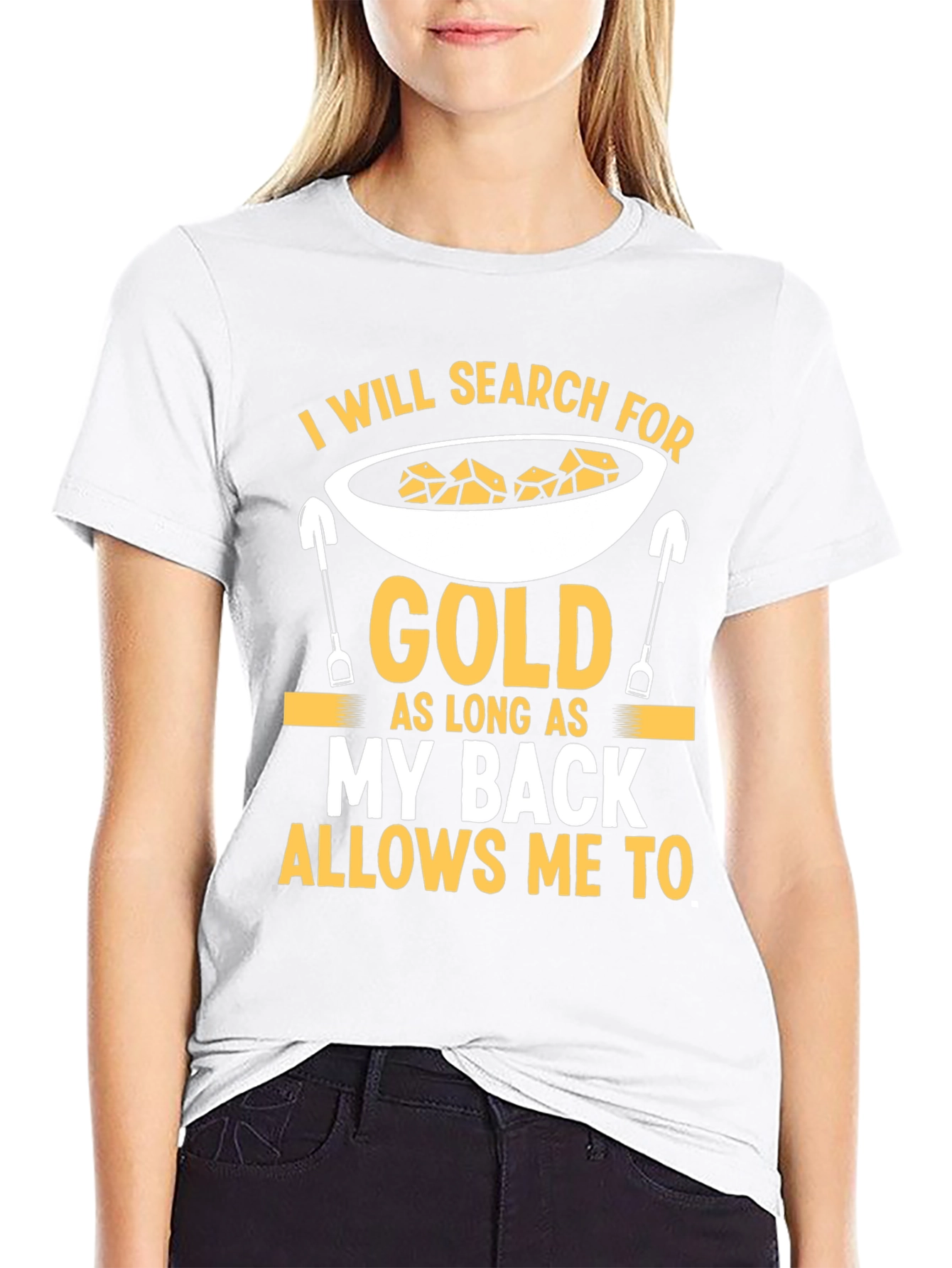 Camiseta Negra de Buscador de Oro
