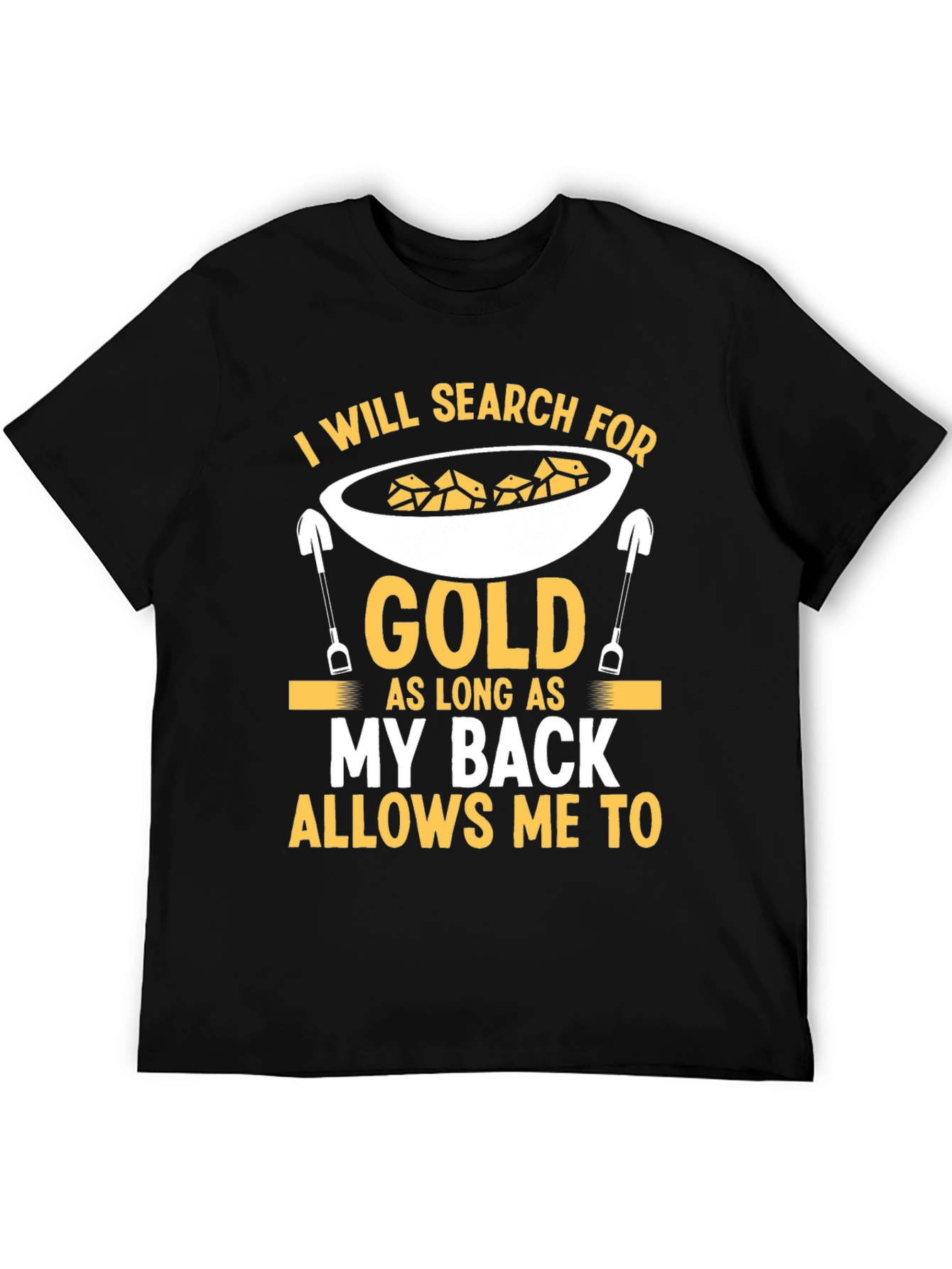 Camiseta Negra de Buscador de Oro