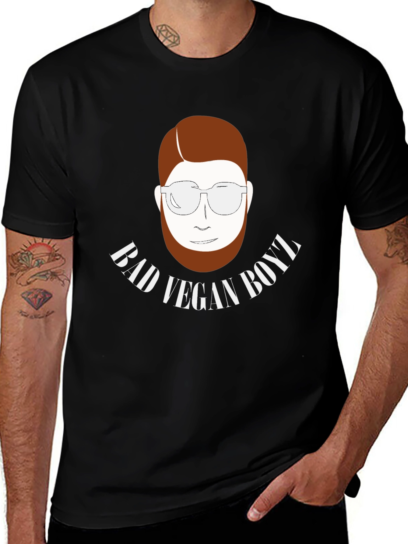 Camiseta Negra Bad Vegan Boyz