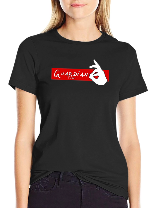 Camiseta Negra Guardian 5700 - Diseño Original