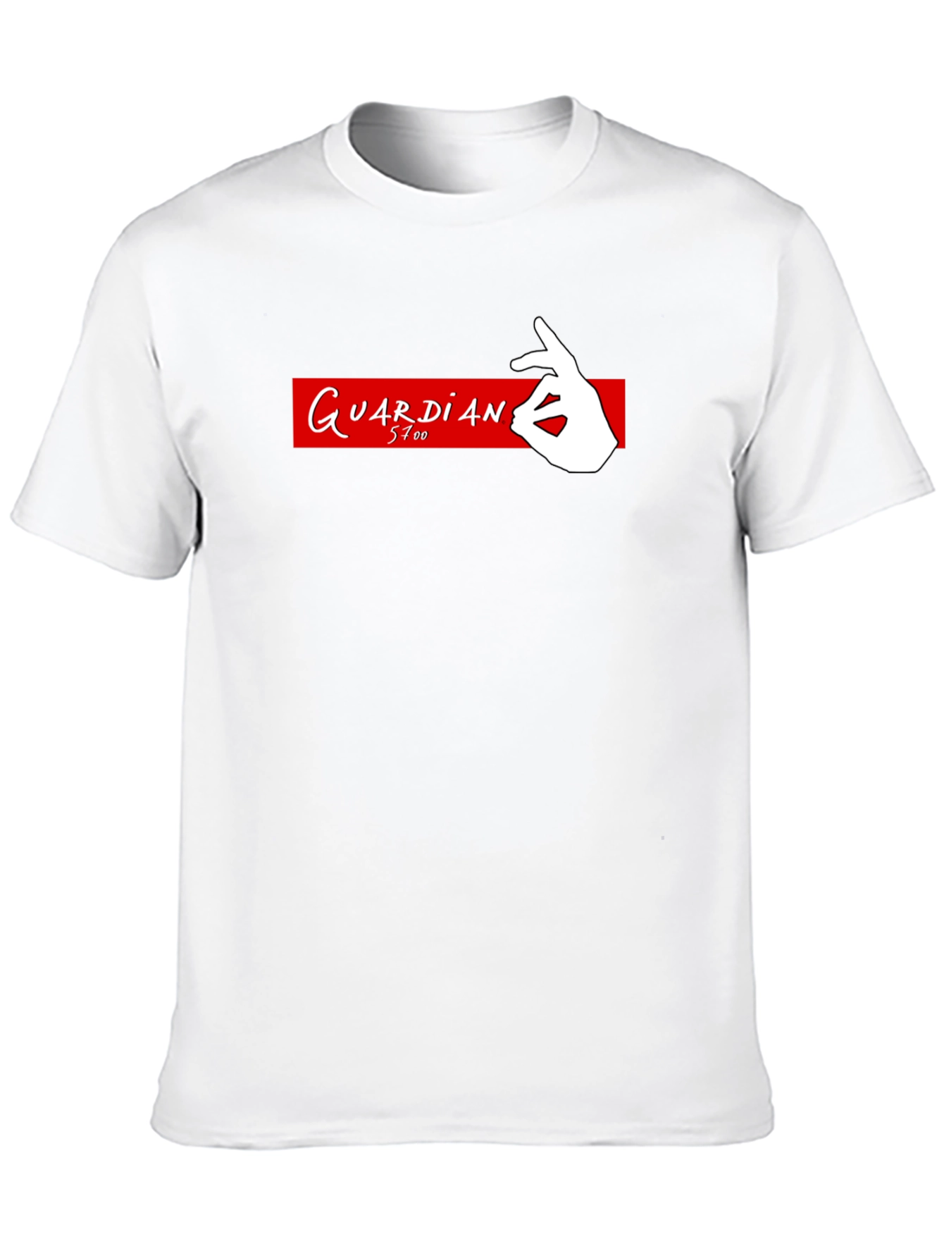 Camiseta Negra Guardian 5700 - Diseño Original