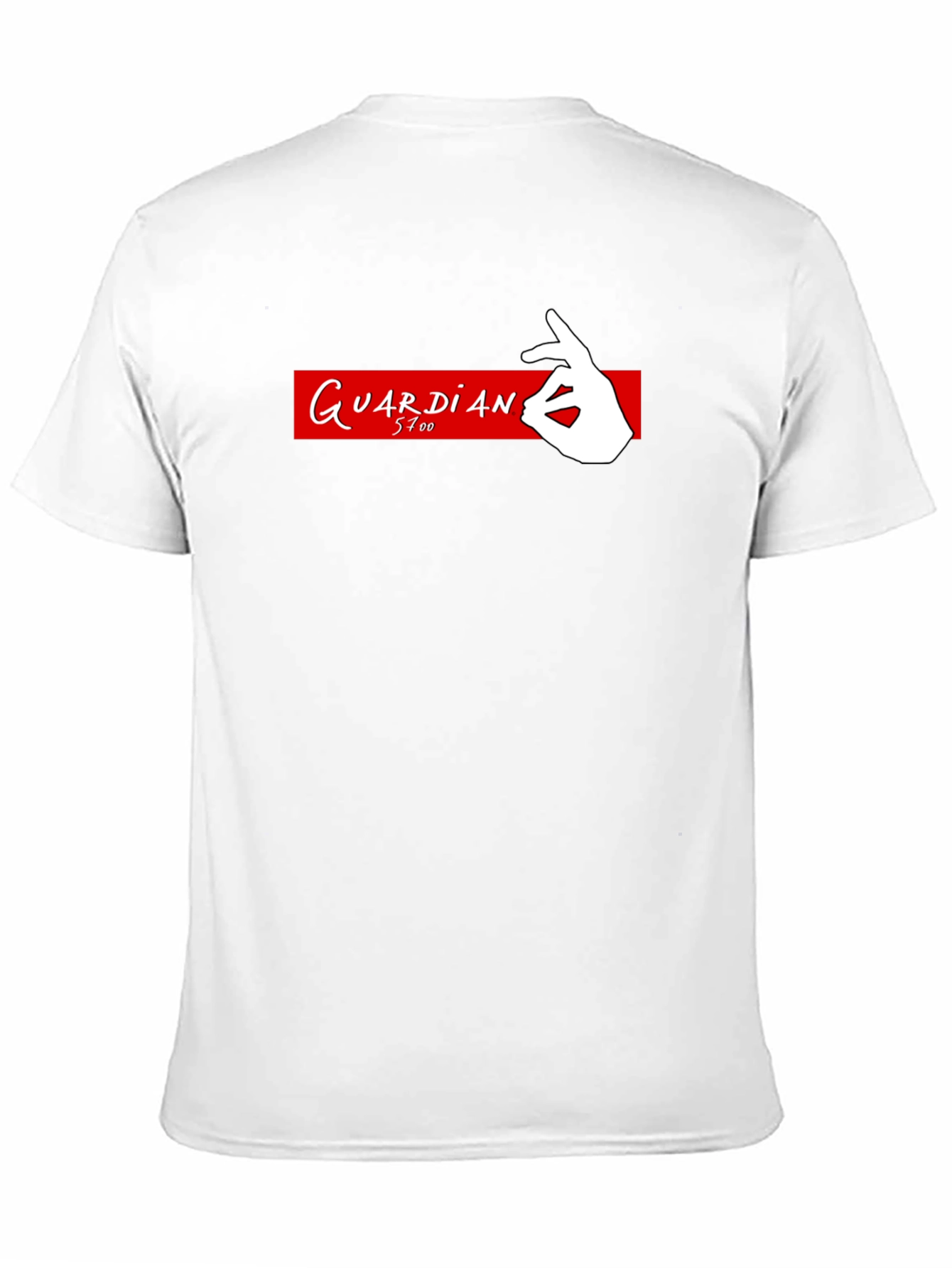 Camiseta Negra Guardian 5700 - Diseño Original