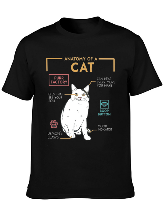 Camiseta Anatomía de un Gato - Humor Felino