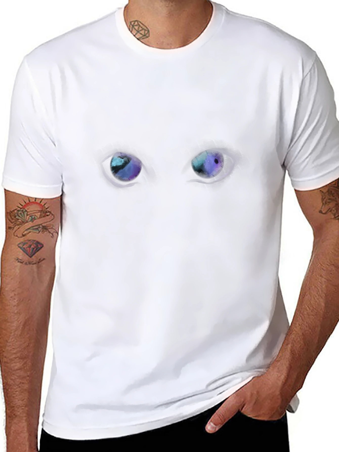Camiseta Negra Ojos Galácticos